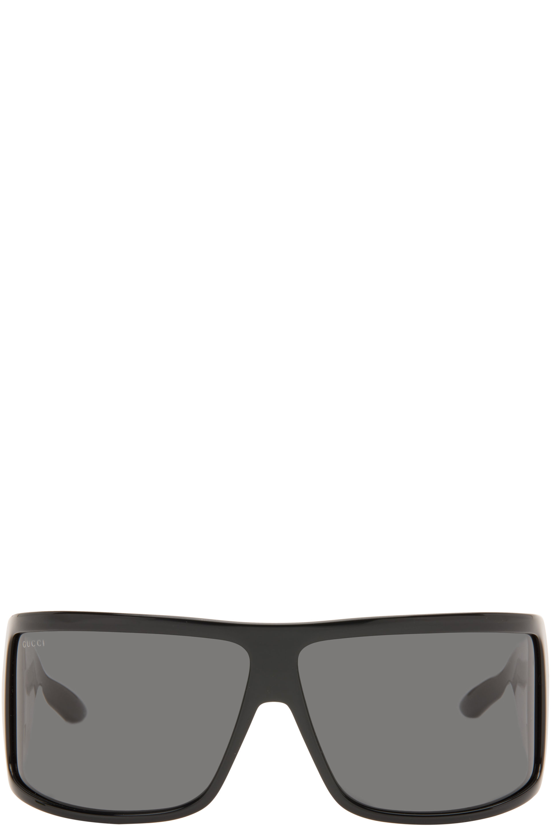 Gucci - Lunettes de soleil de style visière noires