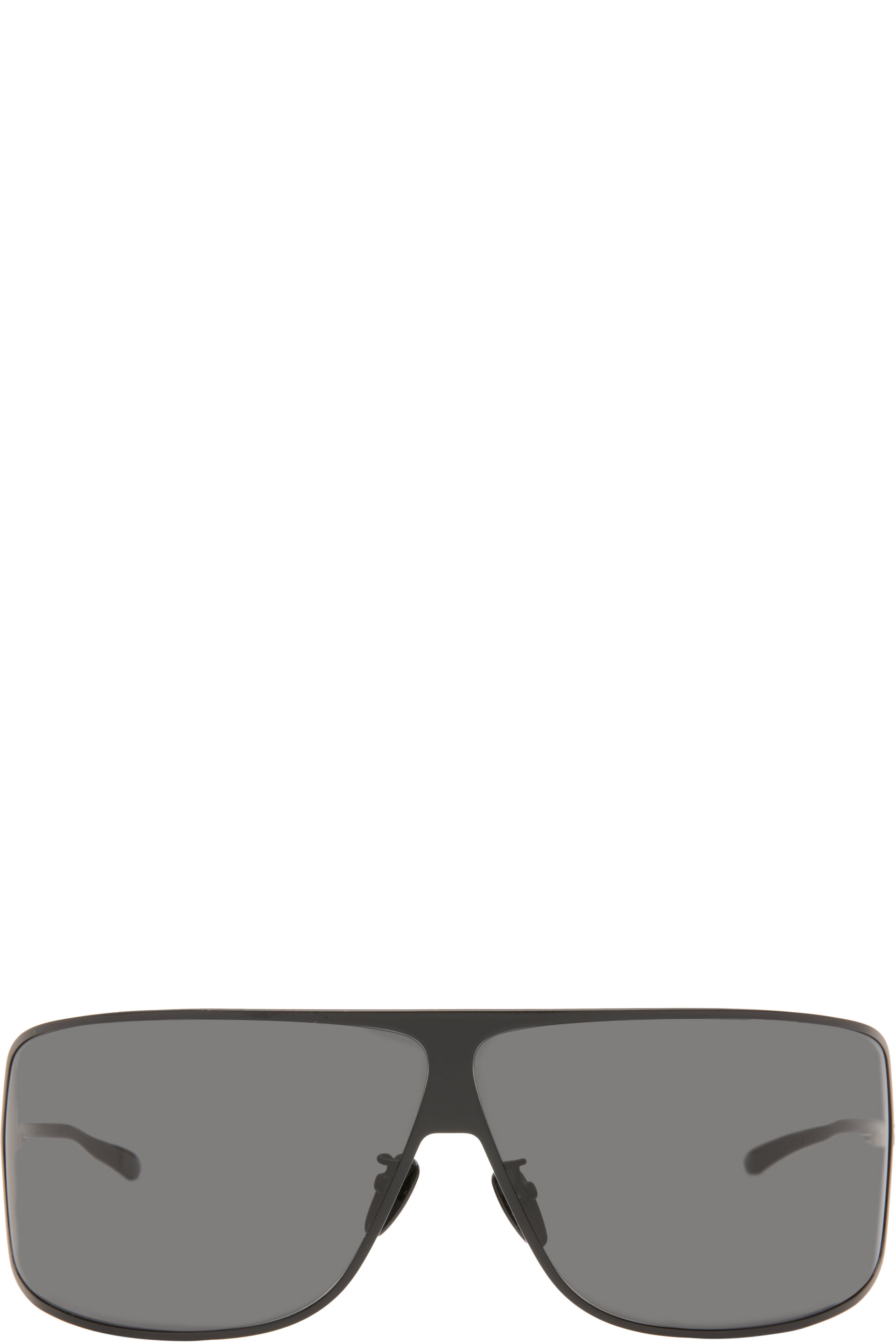 Gucci - Lunettes de soleil de style visière noires