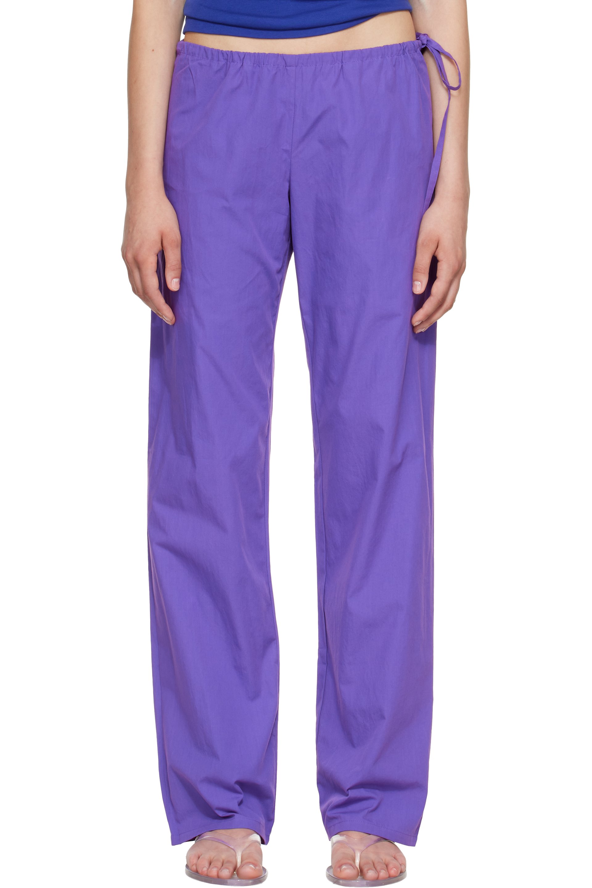 Brooke Callahan - Purple Tie Lounge Pants