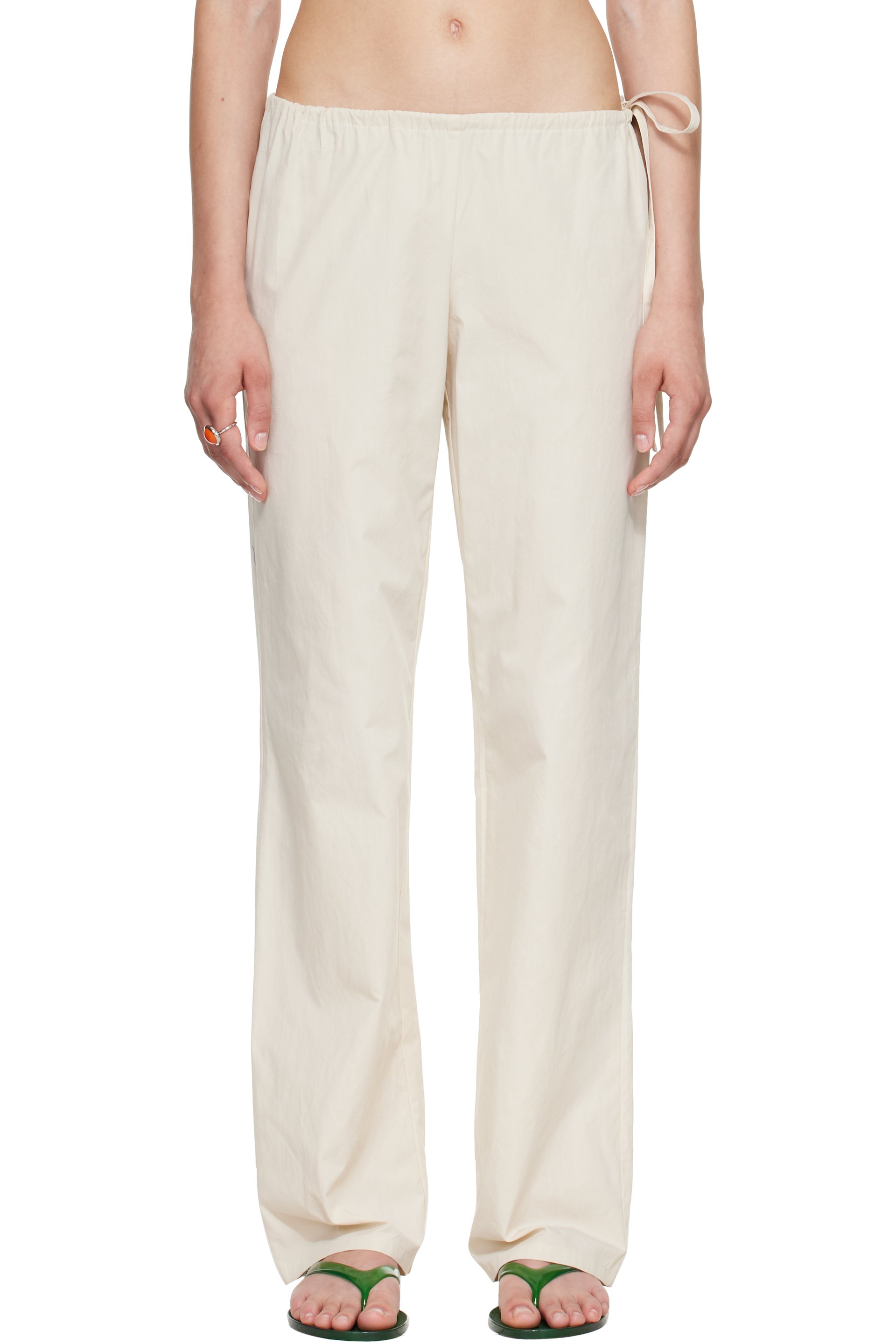 Brooke Callahan - Beige Tie Lounge Pants