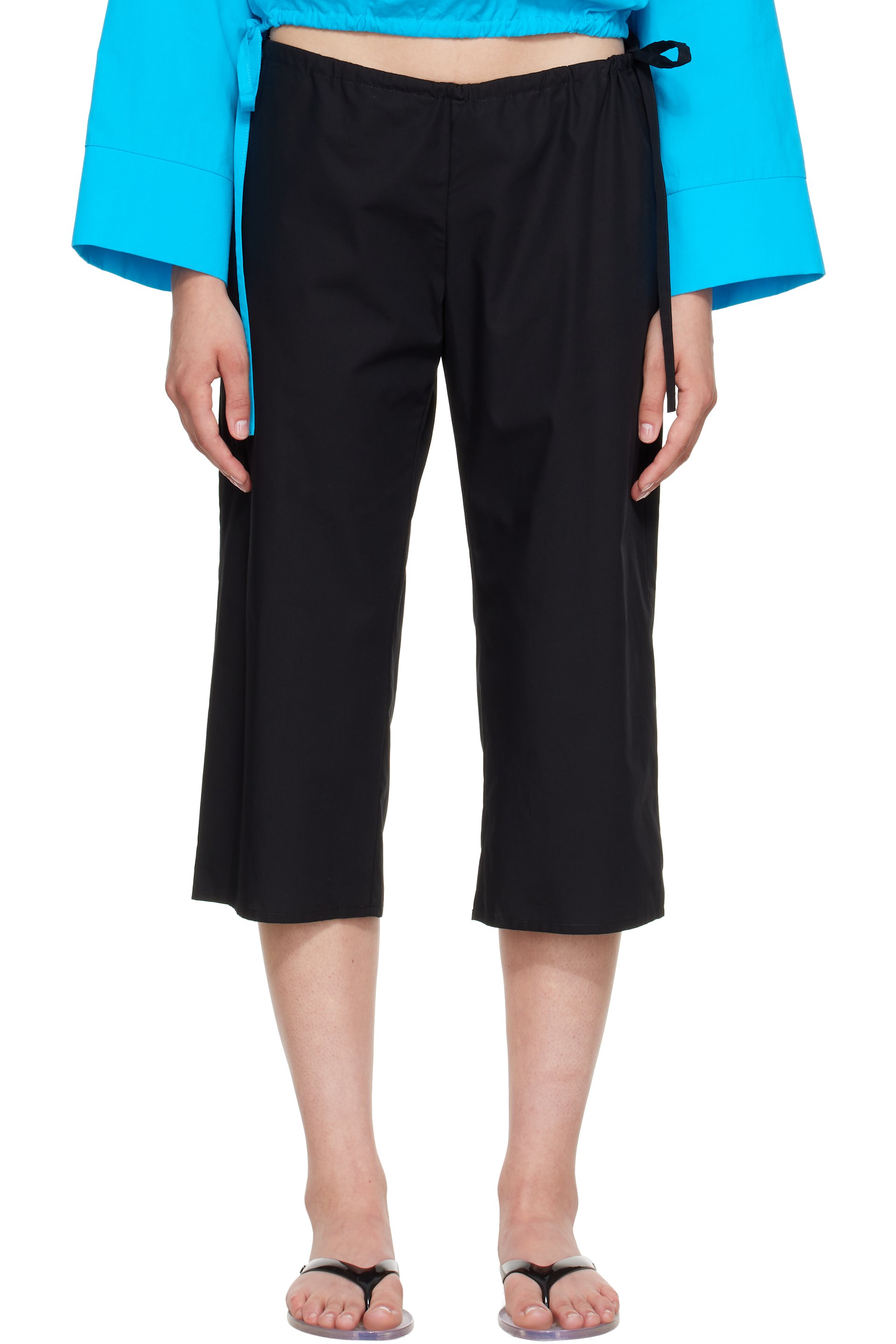 Brooke Callahan - Black Tie Capri Trousers
