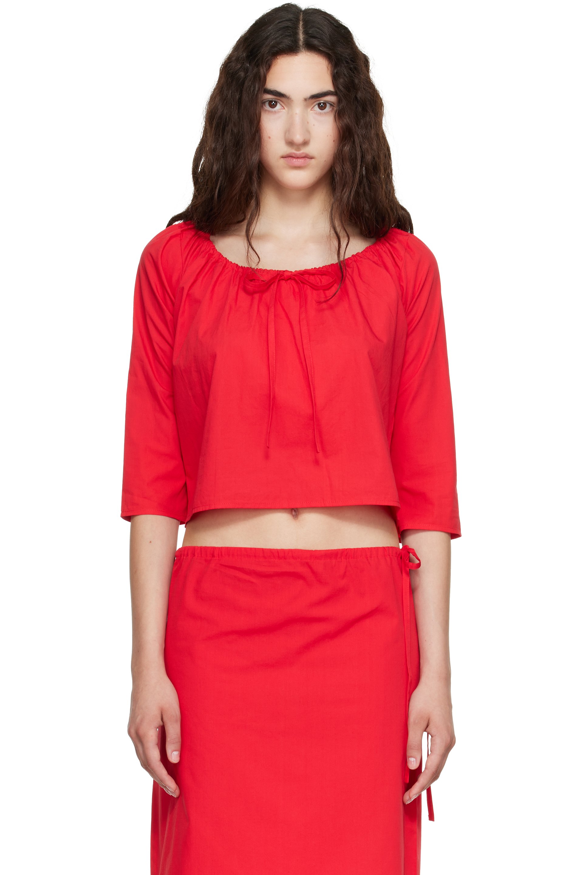Brooke Callahan - Red Scoop Top