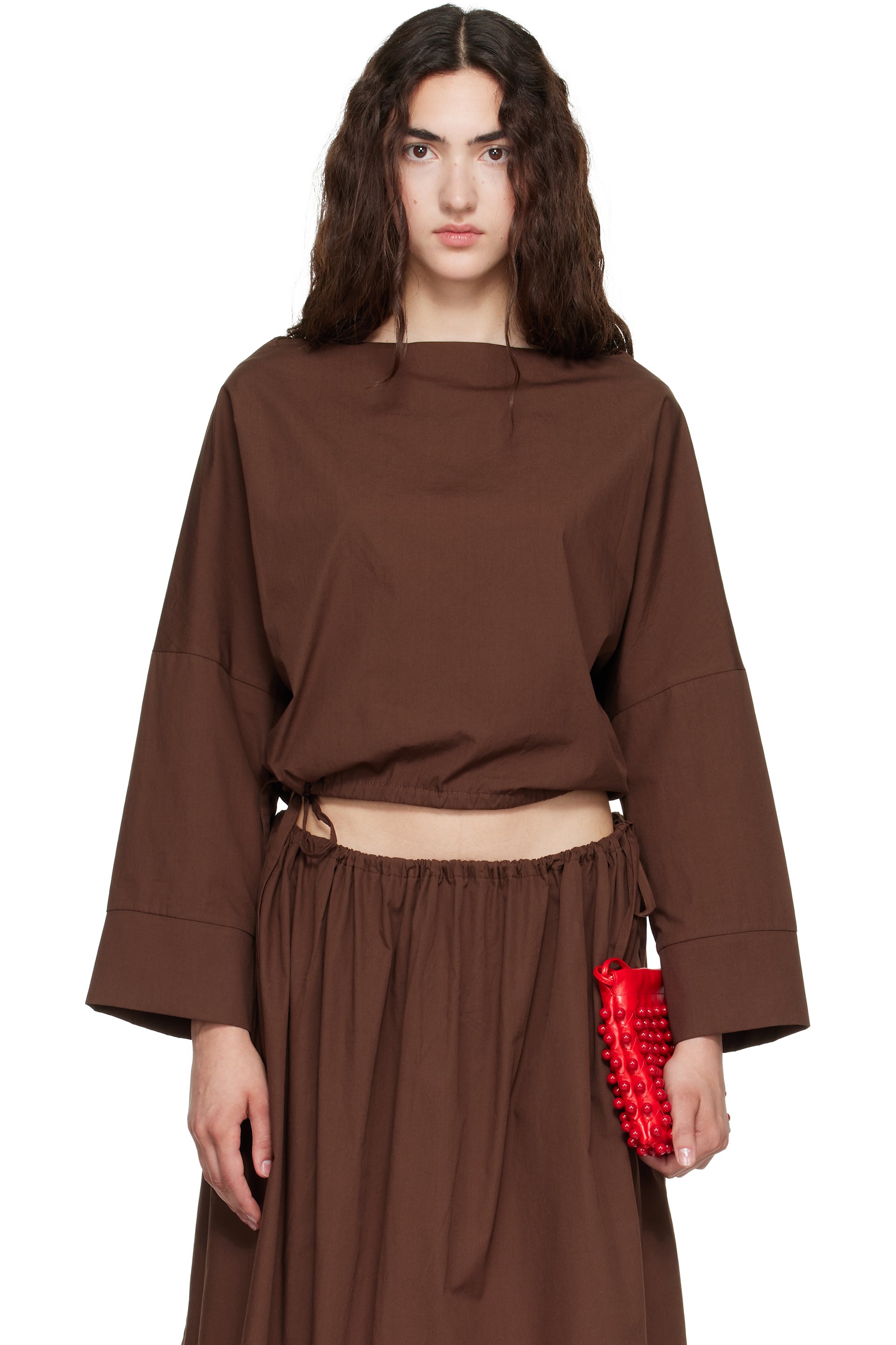 Brooke Callahan - Brown Cuff Top