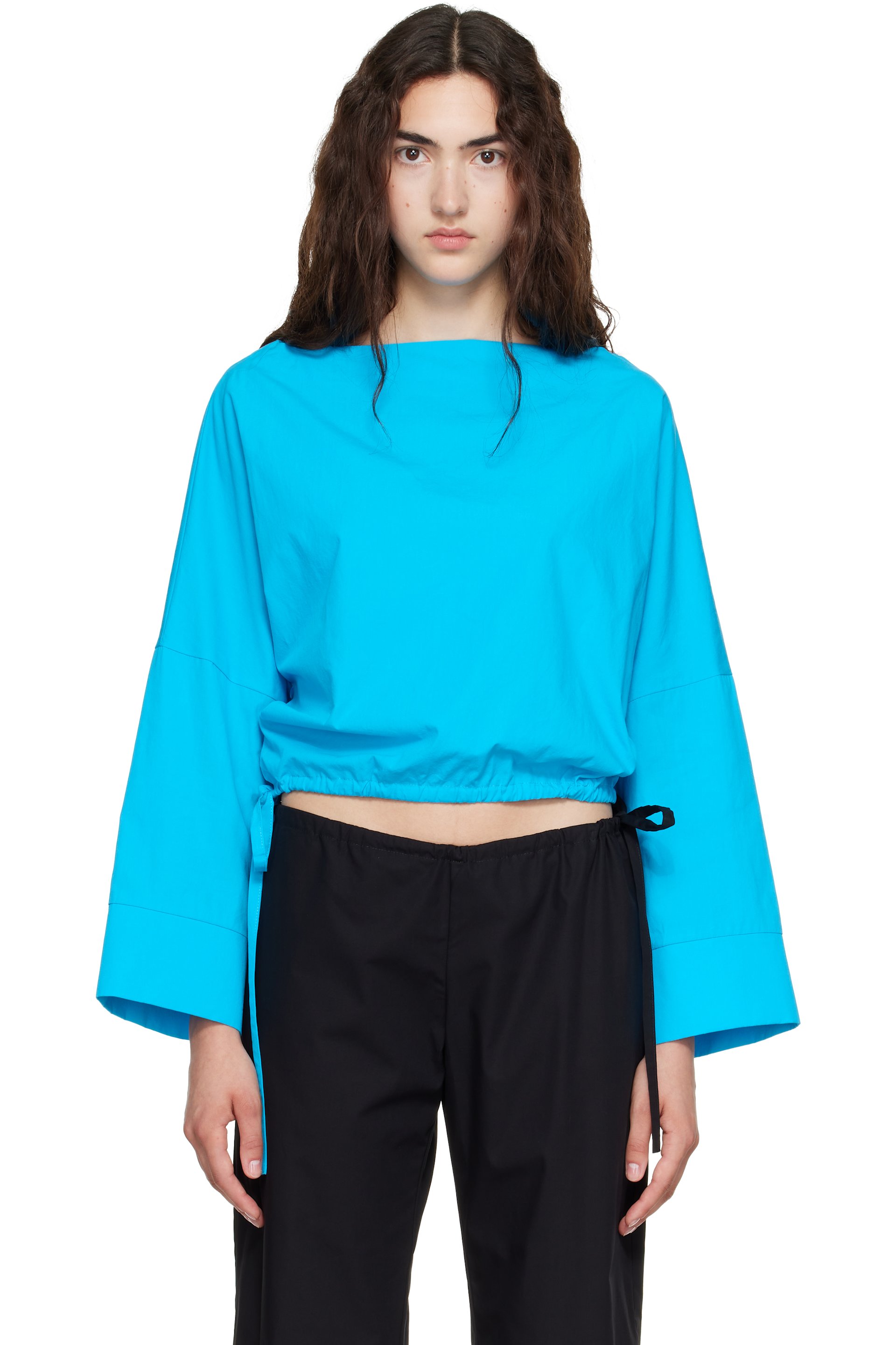 Brooke Callahan - Blue Cuff Top