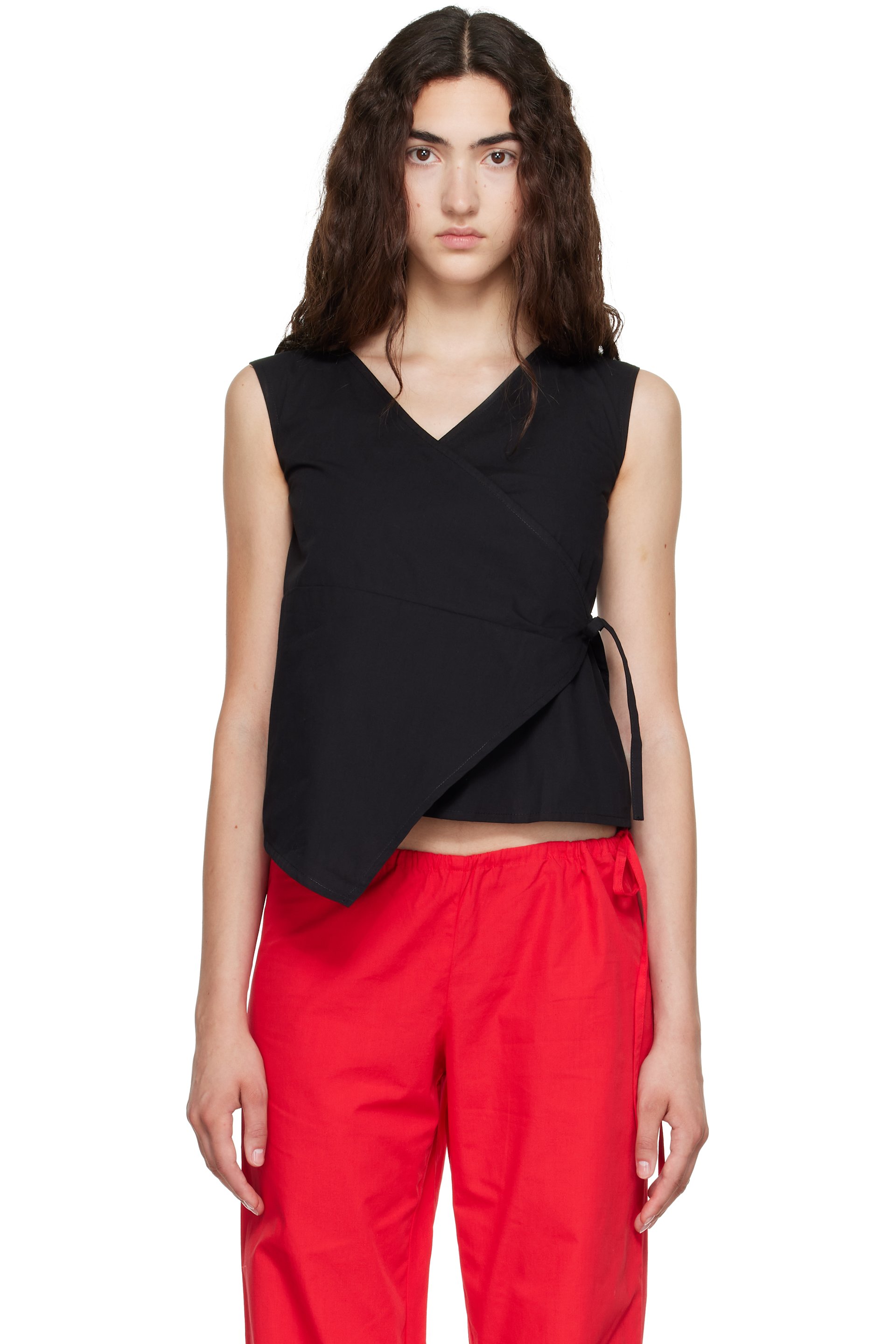 Brooke Callahan - Black Wrap Top