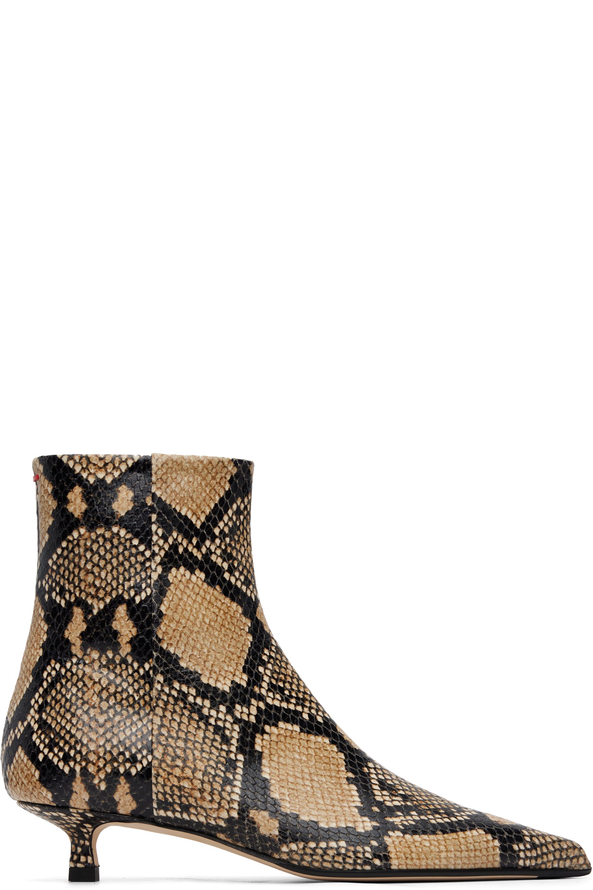 Aeyde - Beige Sofie Leather Ankle Boots