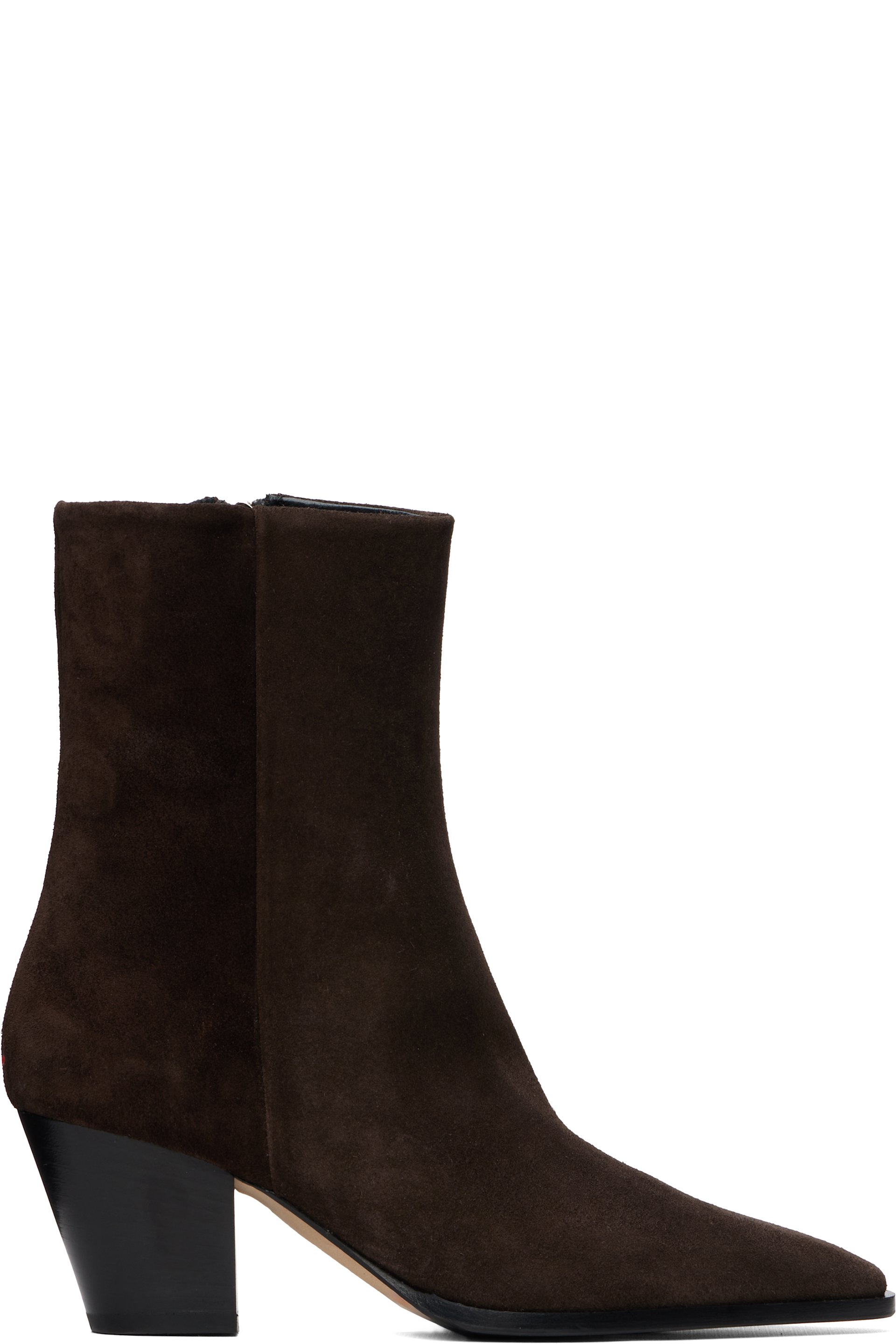 Aeyde - Brown Hedvig Cow Suede Leather Boots