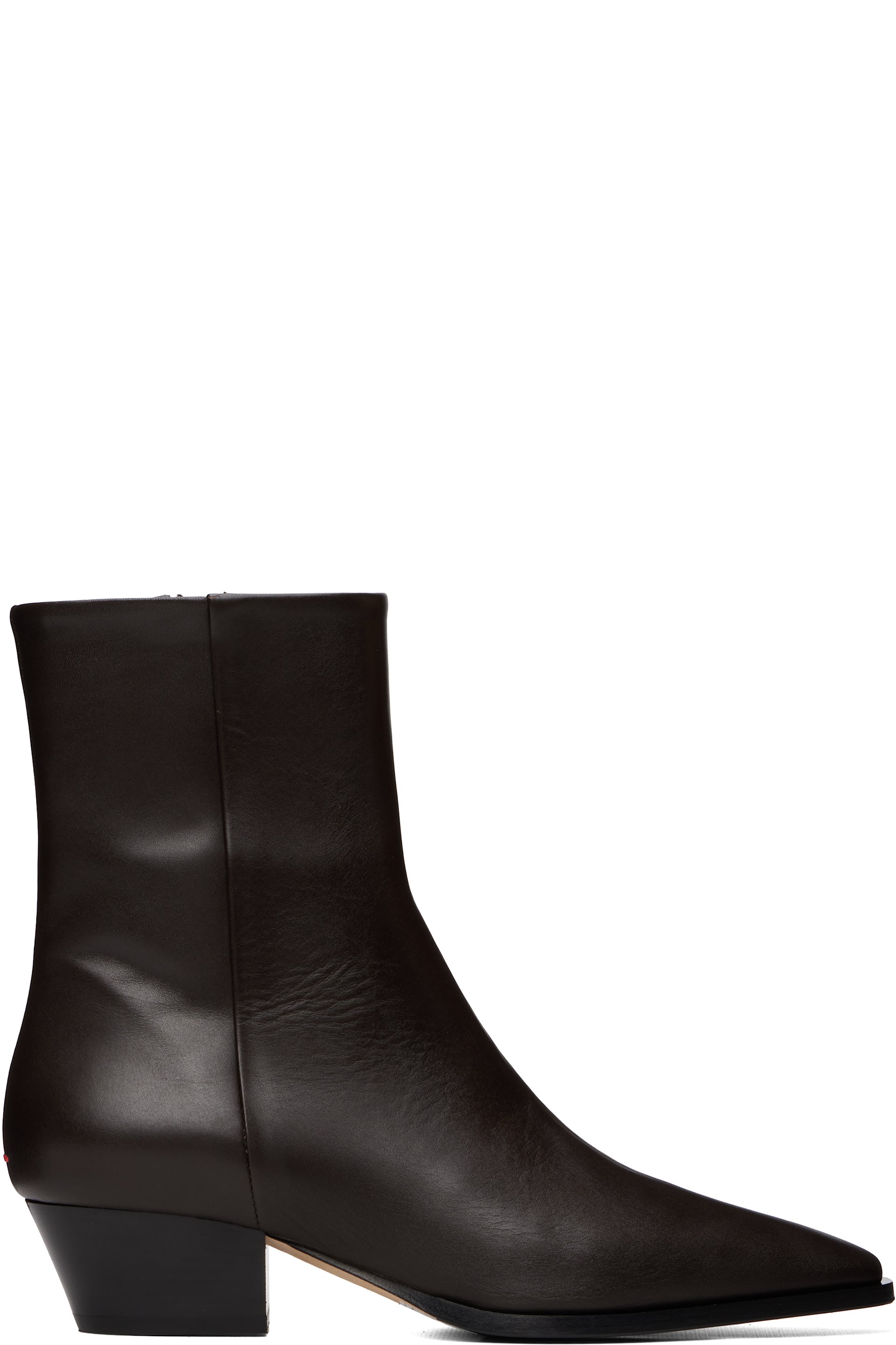 Aeyde - Brown Baba Pointed Cowboy Boots