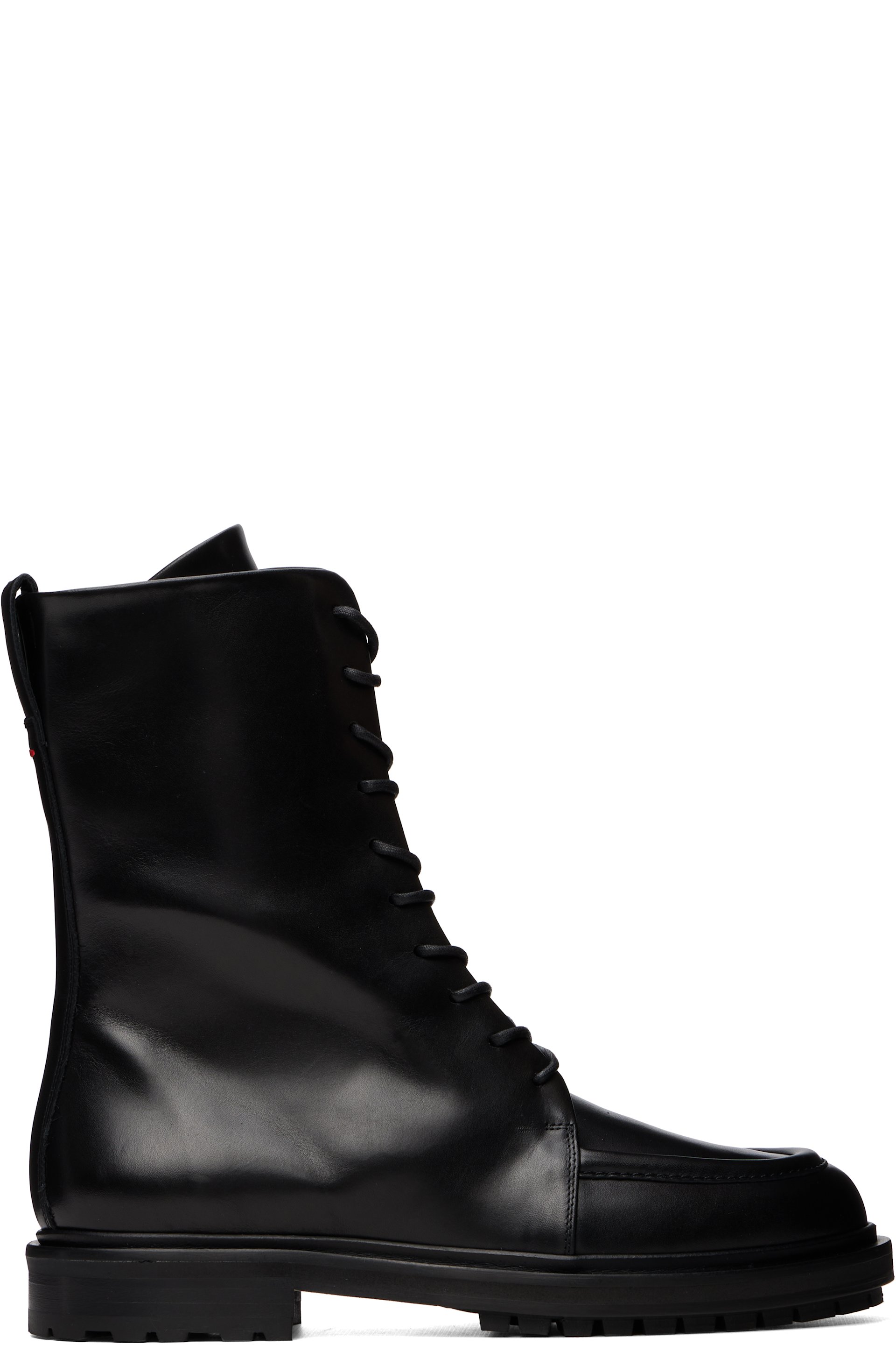 Aeyde - Black Tate Lace-Up Ankle Boots