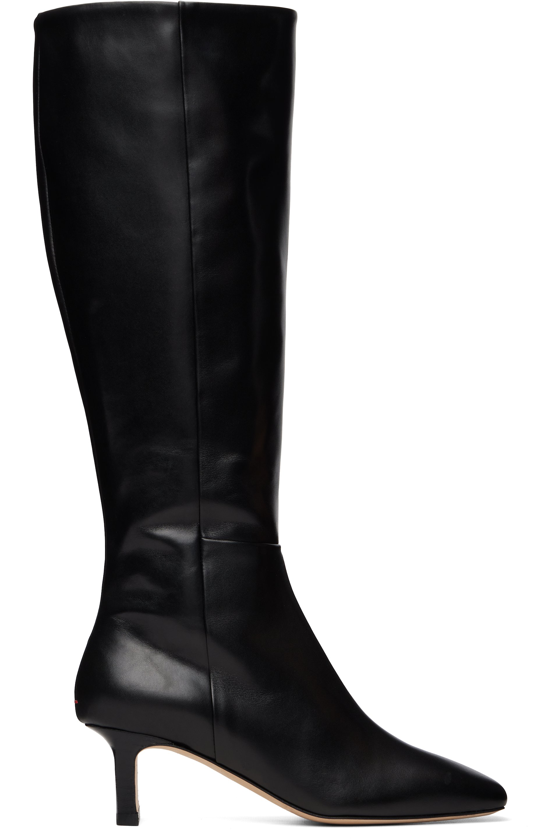 Aeyde - Black Bita Calf Leather Tall Boots