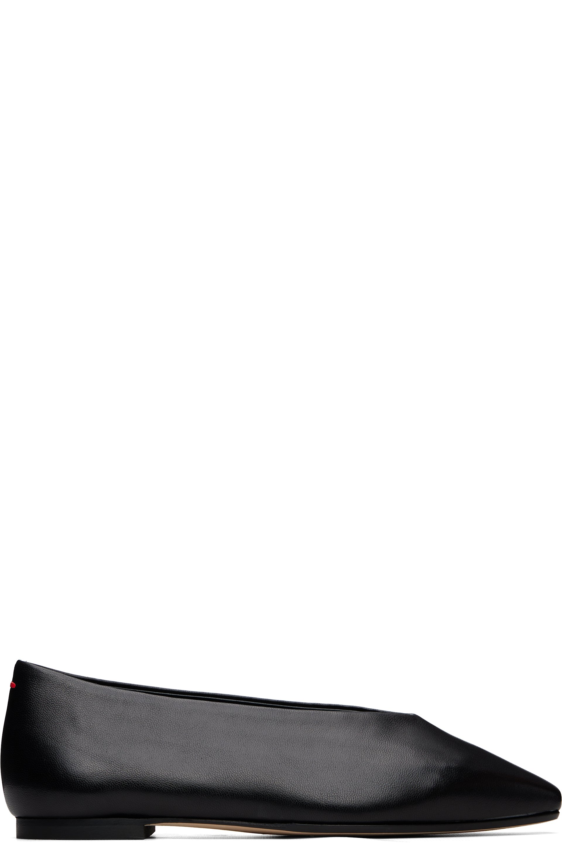 Aeyde - Black Betty Square-Toe Ballerina Flats