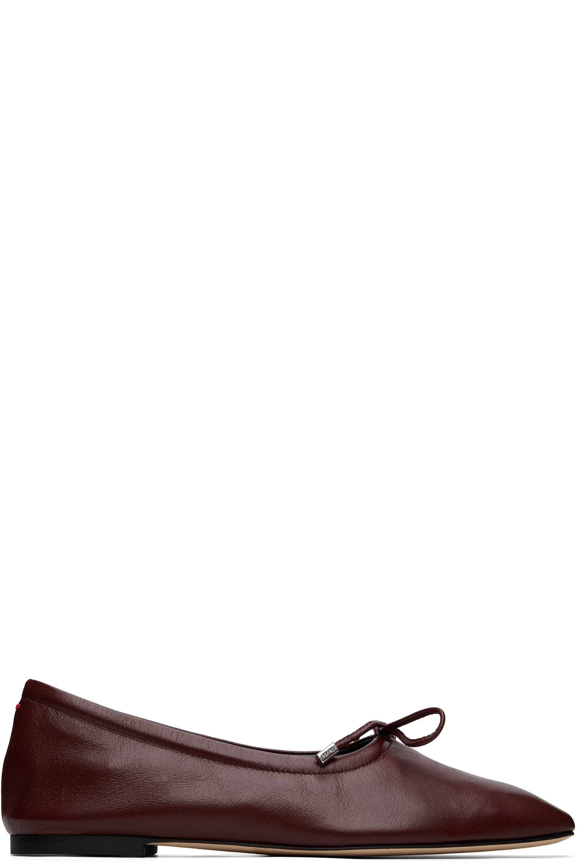 Aeyde - Burgundy Nomi Glove Ballerina Flats