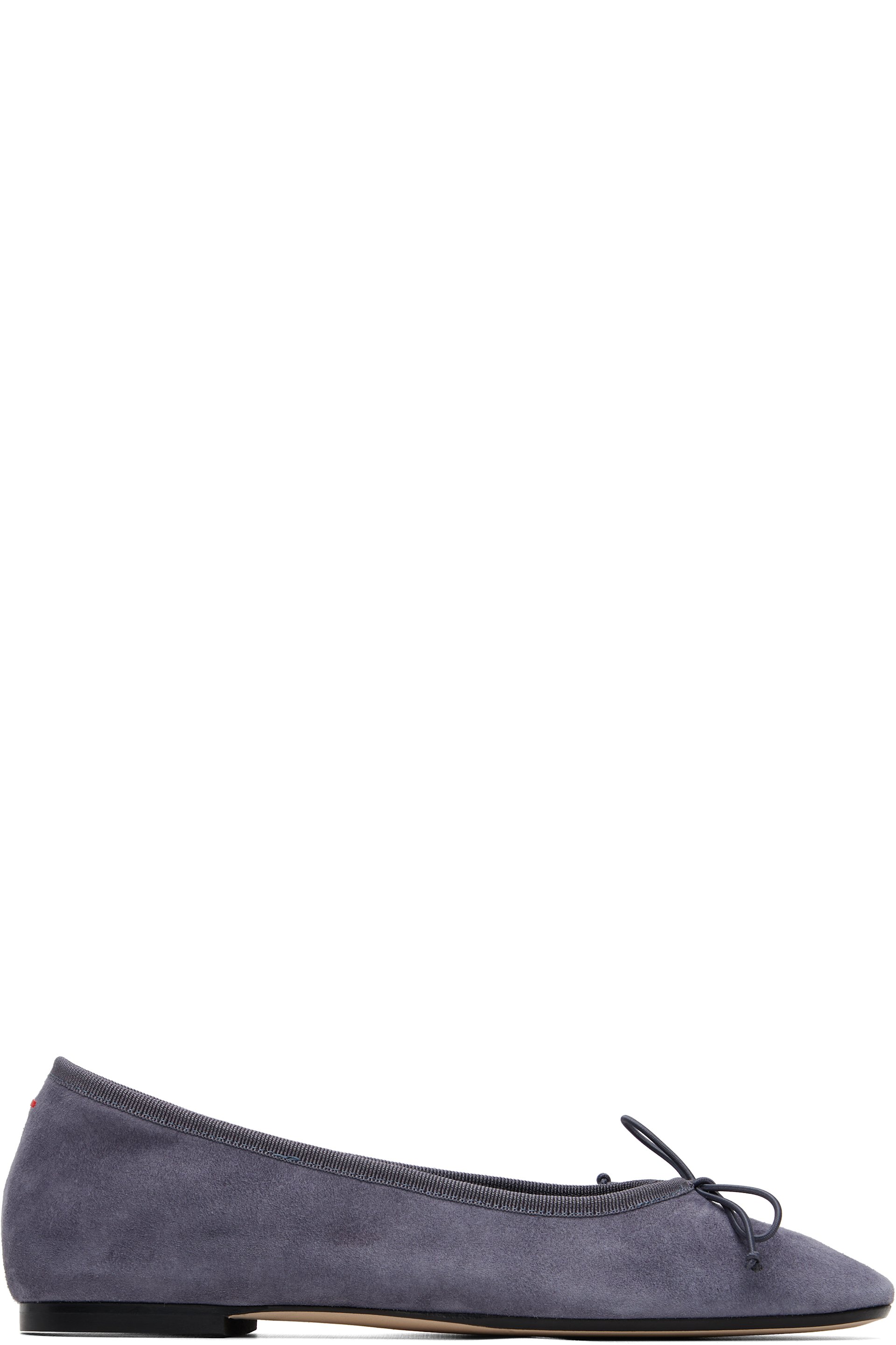 Aeyde - Purple Tiby Suede Ballerina Flats
