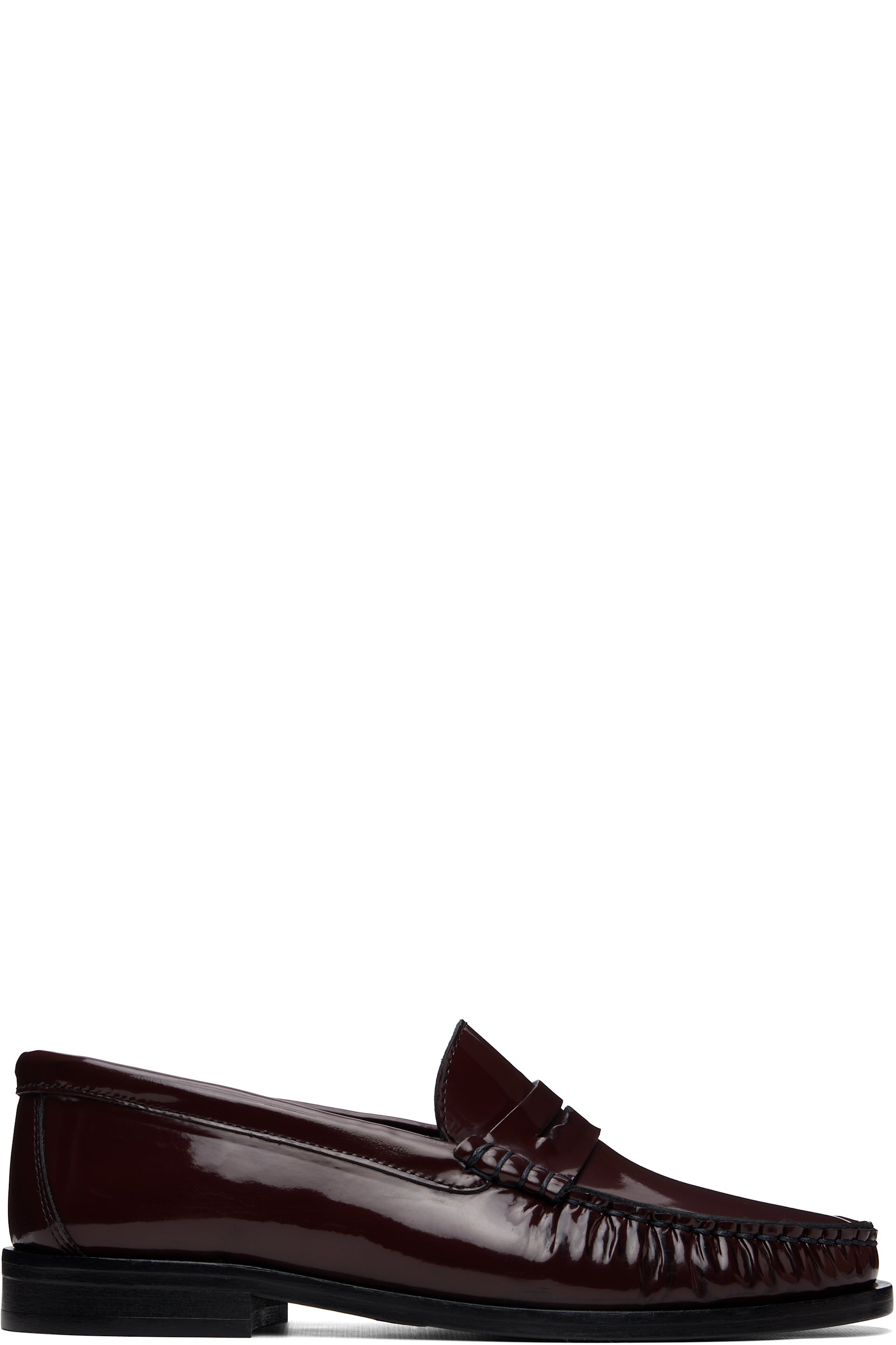 Aeyde - Burgundy Terry Polido Loafers