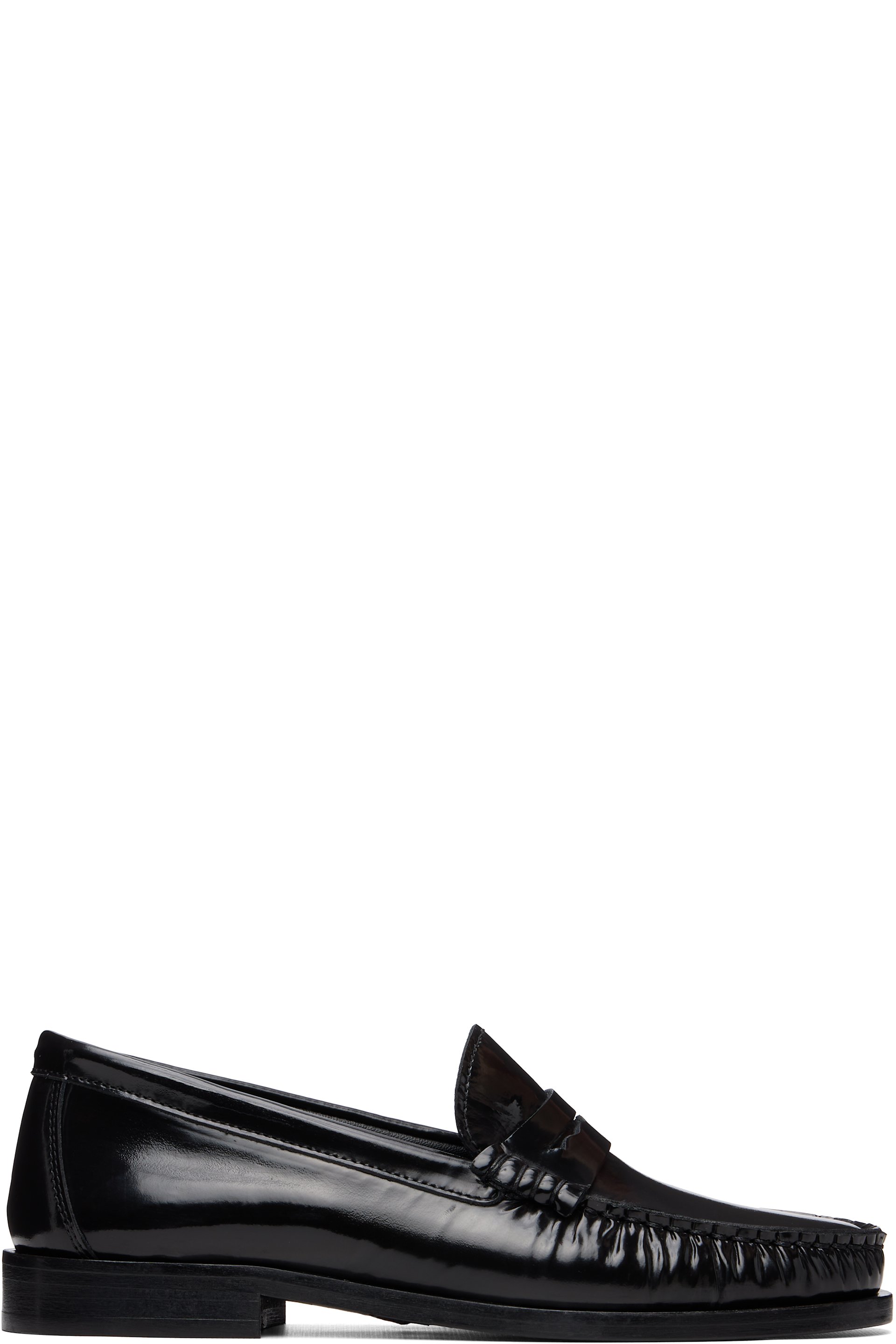 Aeyde - Black Terry Polido Loafers