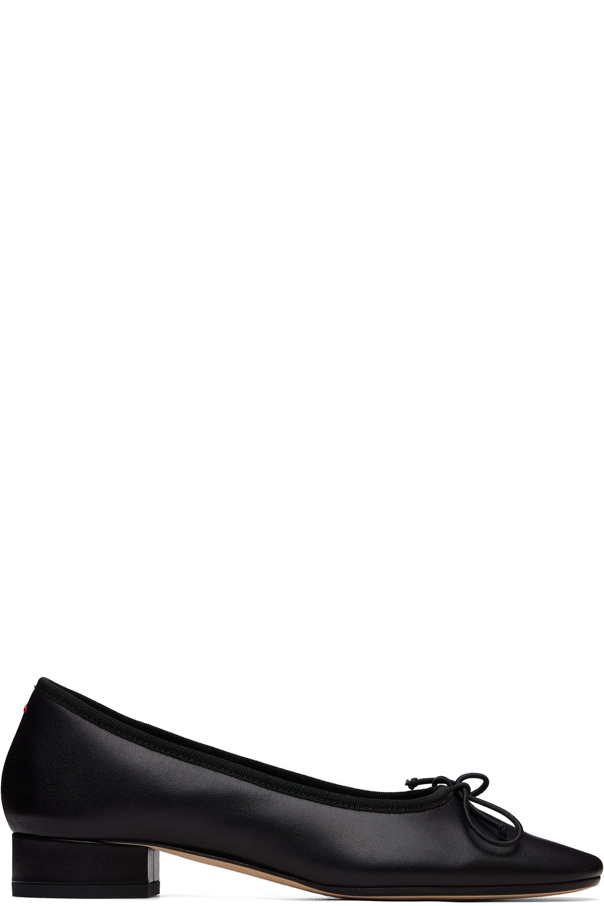 Aeyde - Black Onda Round-Toe Ballerina Flats