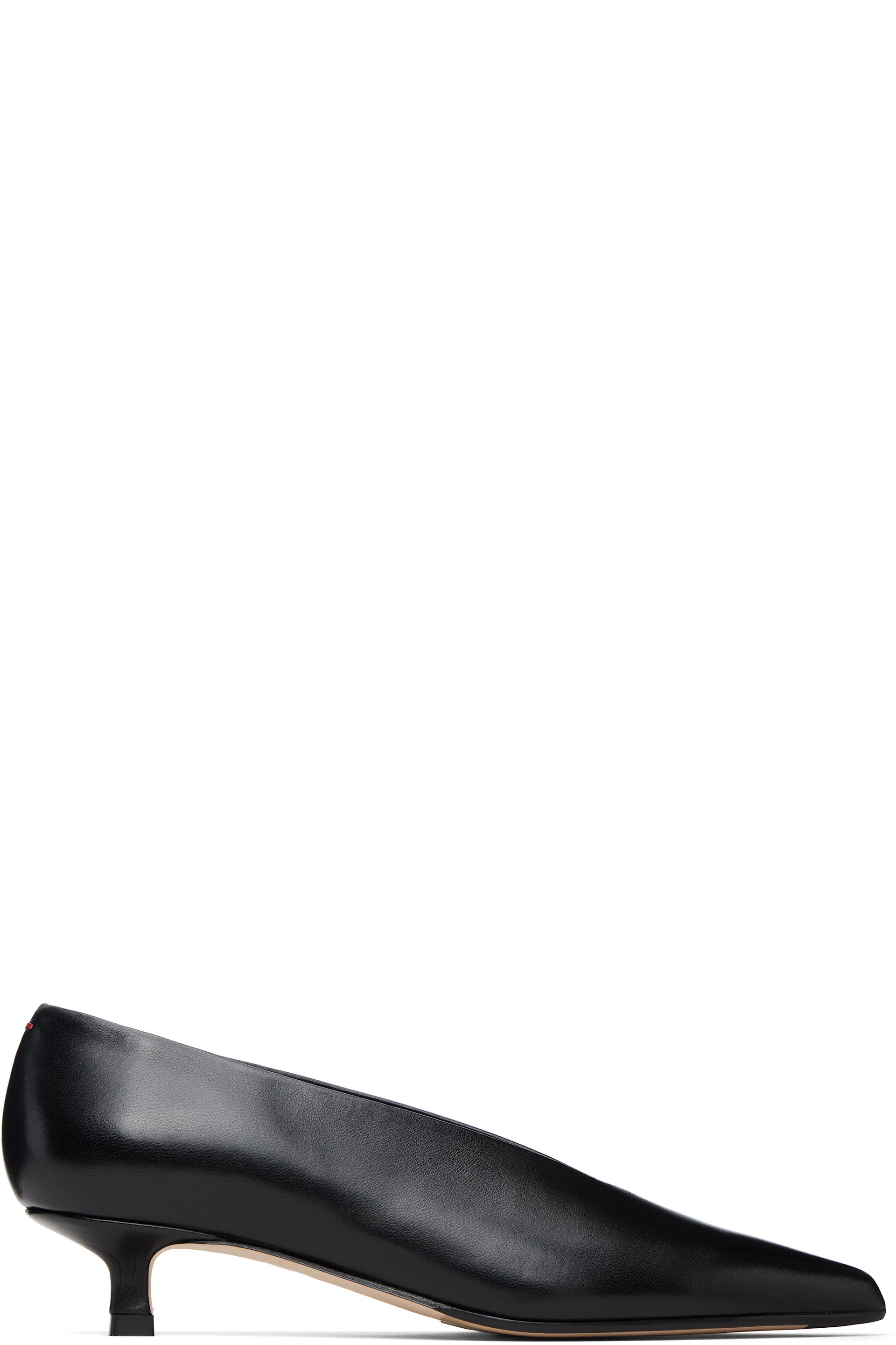 Aeyde - Black Clara Pointed-Toe Heels