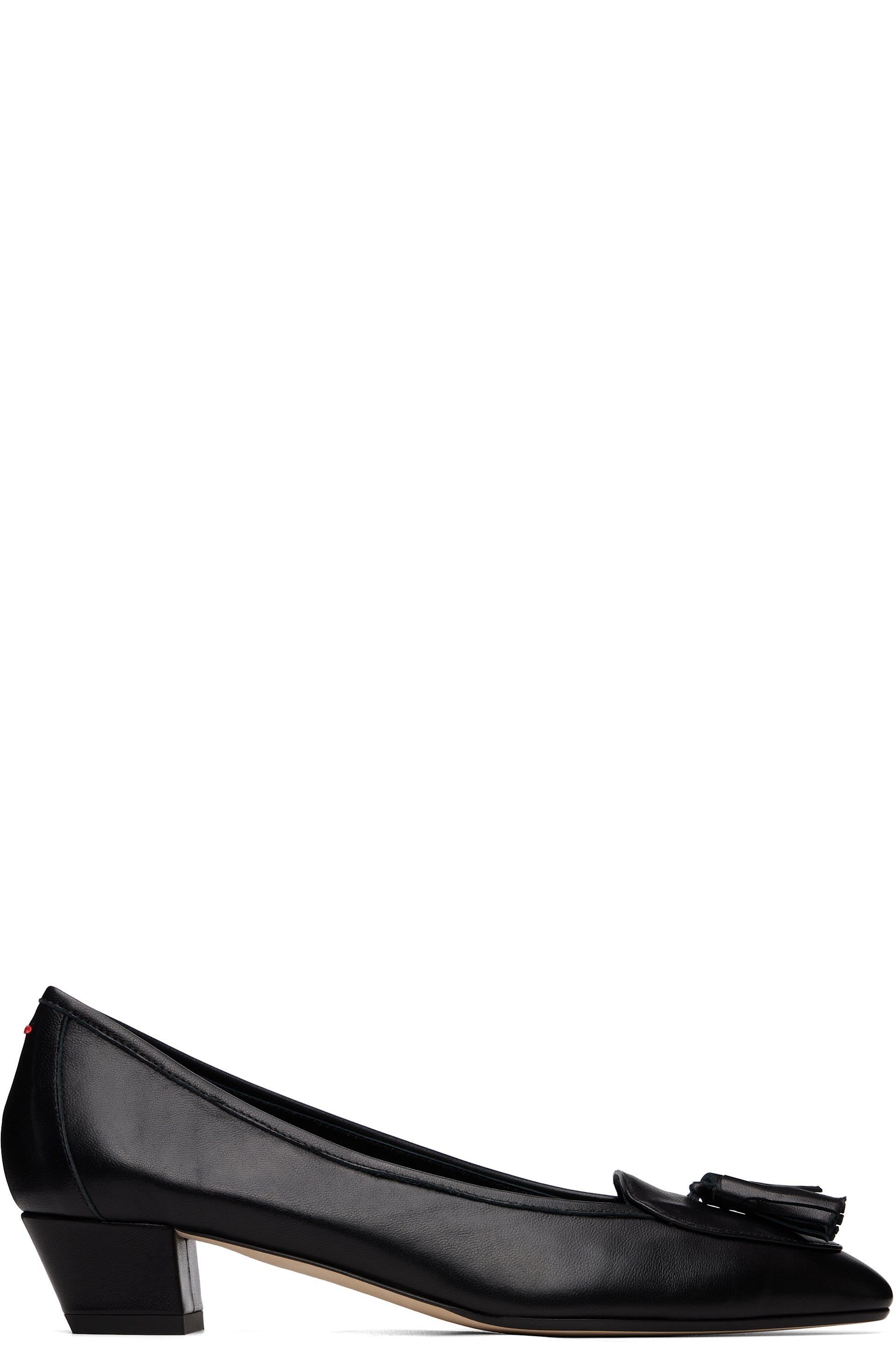 Aeyde - Black Valentine Tassel Heels