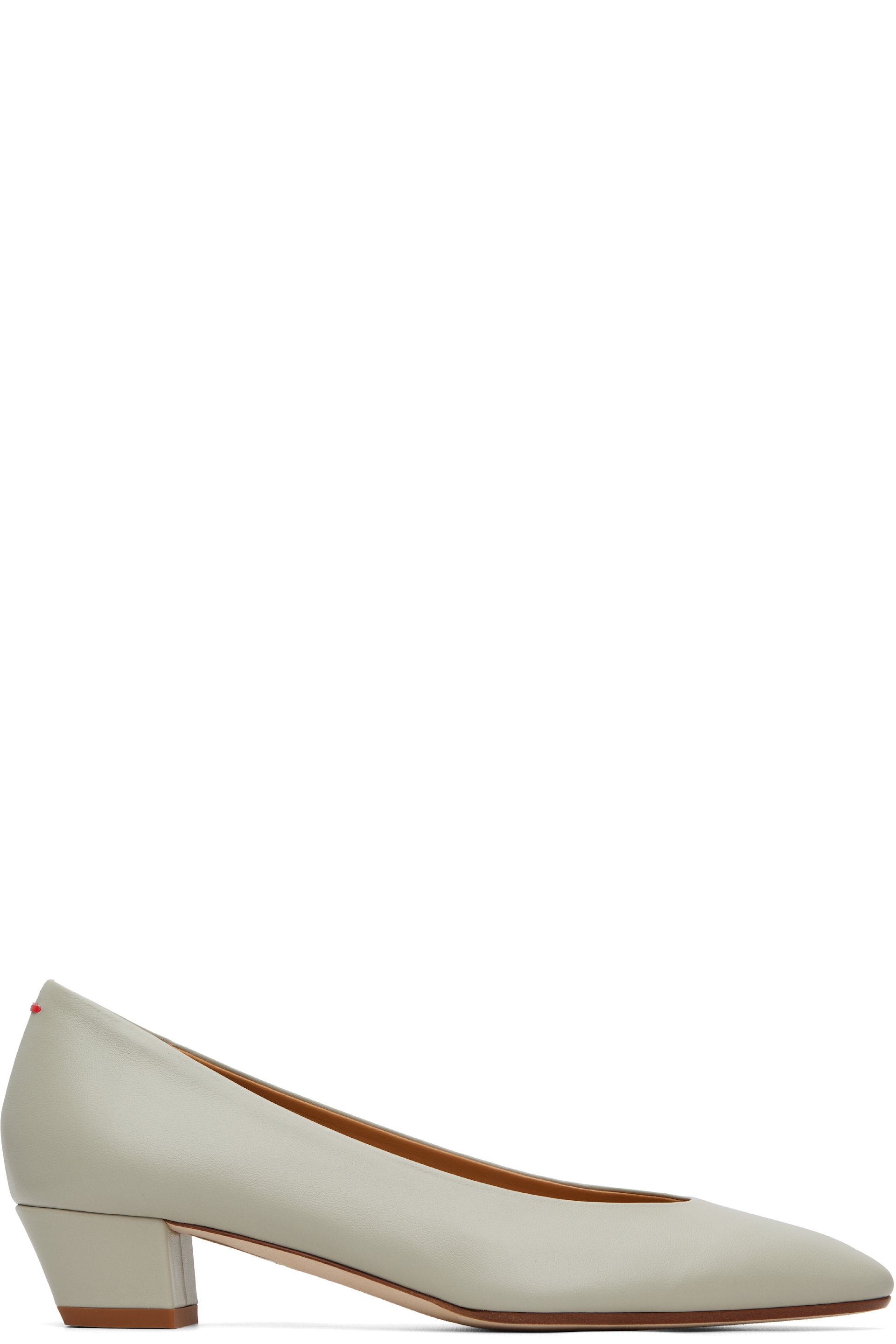 Aeyde - Gray Helia Low-Cut Heels