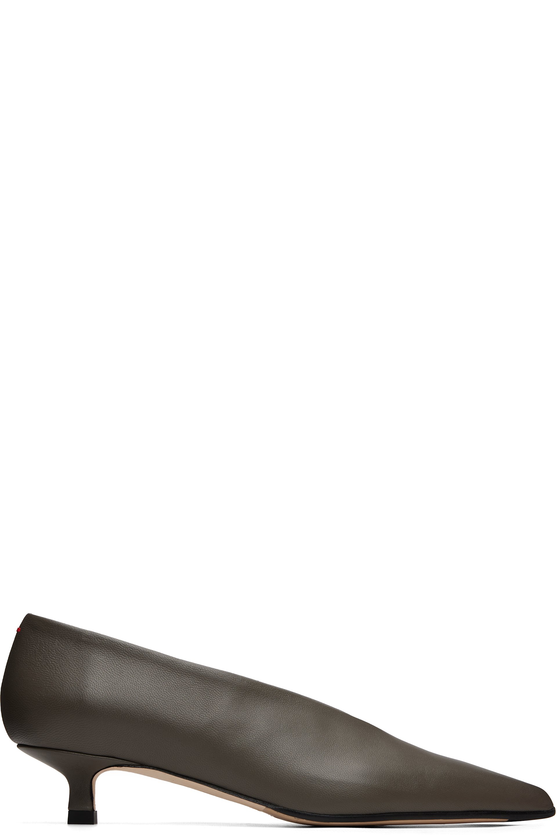 Aeyde - Taupe Clara Pointed-Toe Heels