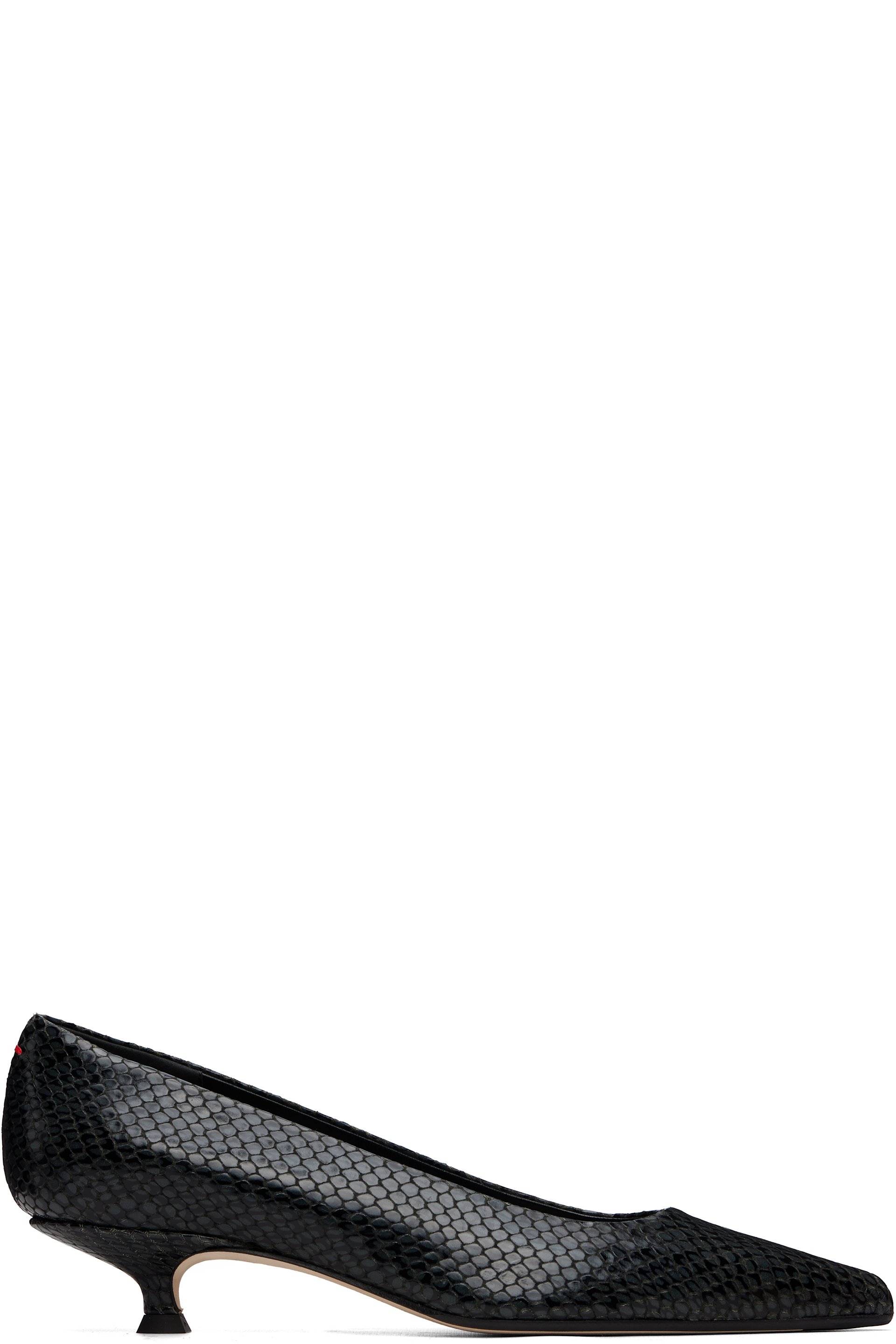 Aeyde - Gray Cari Pointed-Toe Heels