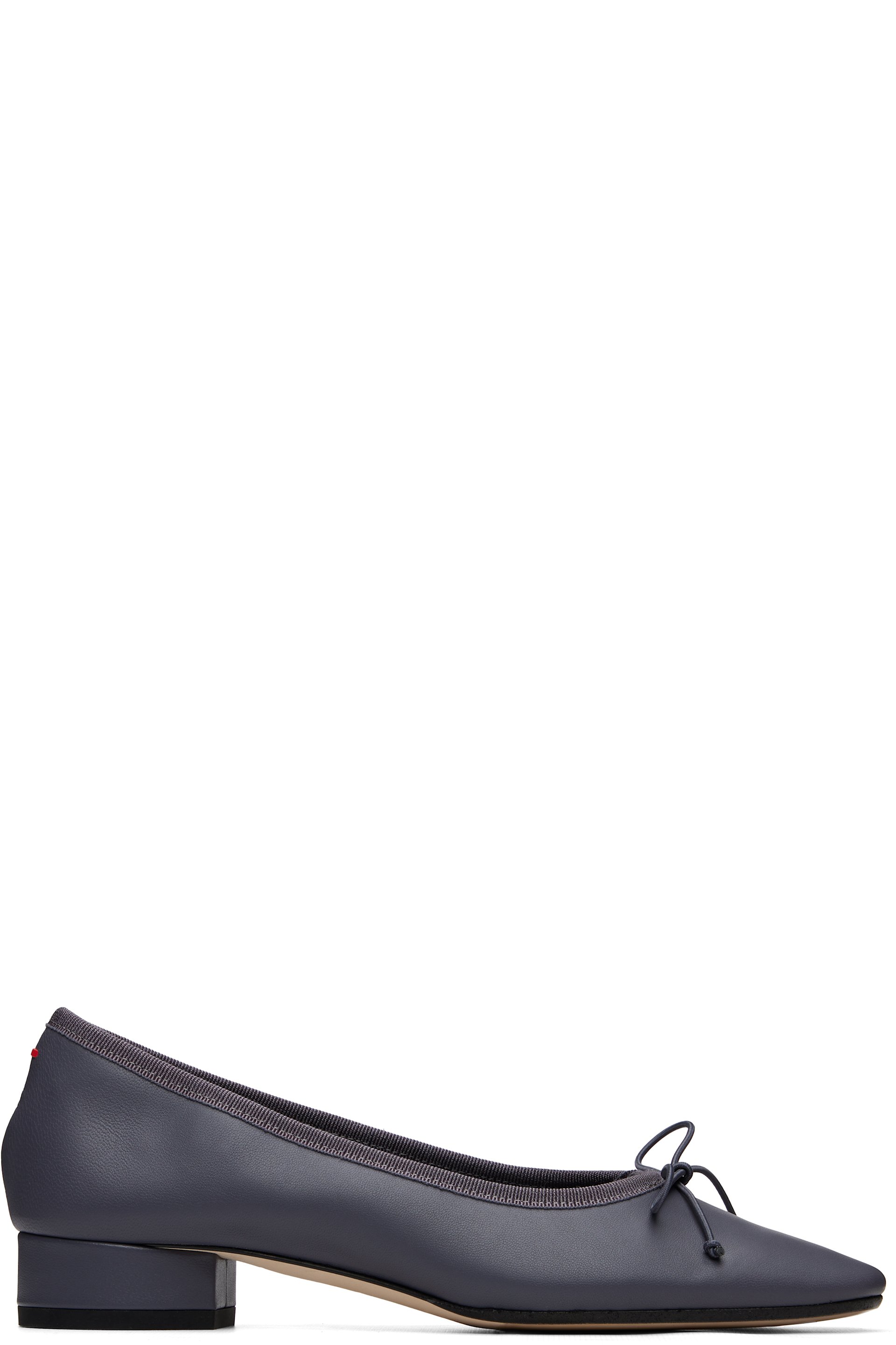 Aeyde - Purple Onda Round-Toe Ballet Heels
