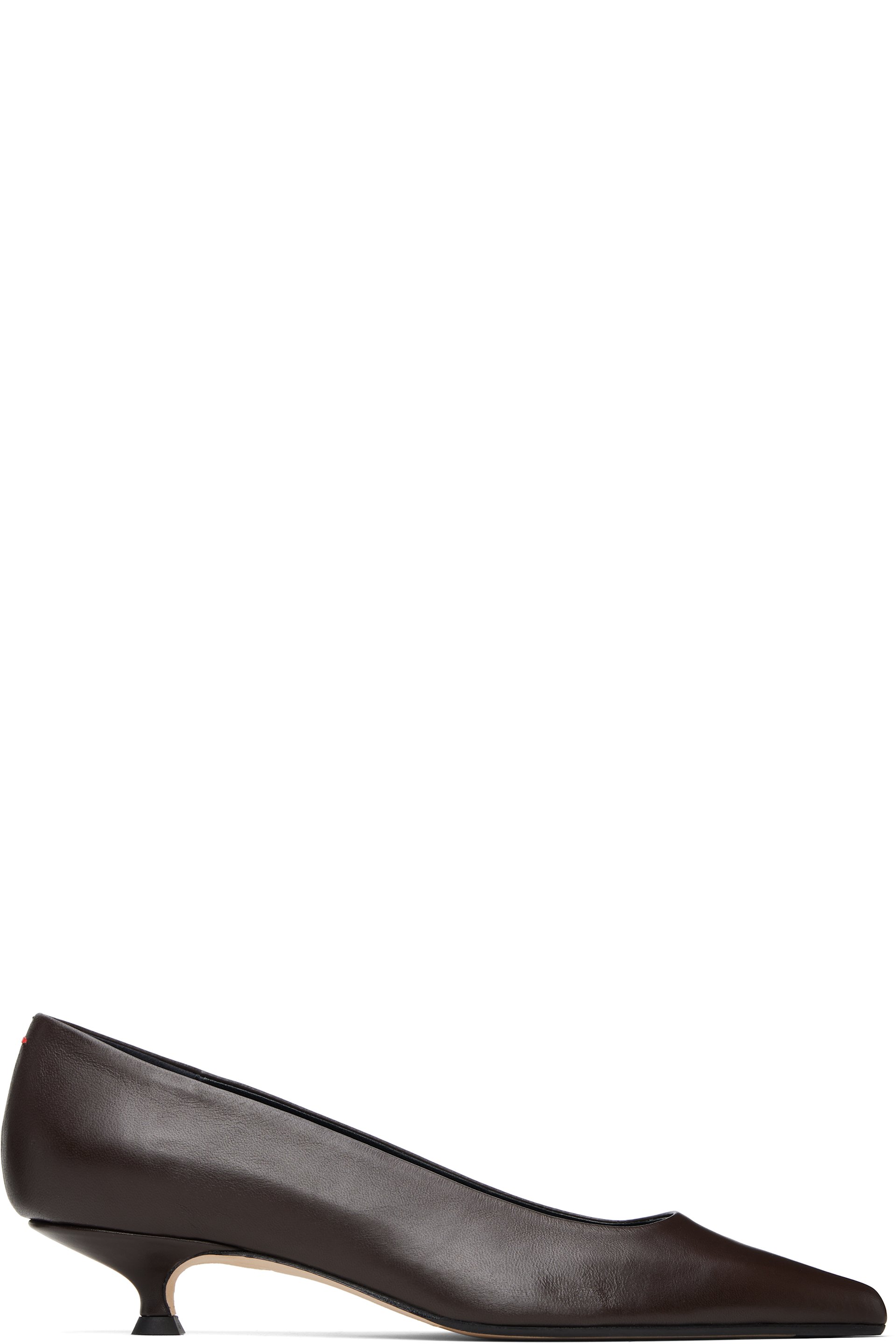 Aeyde - Brown Cari Pointed-Toe Heels