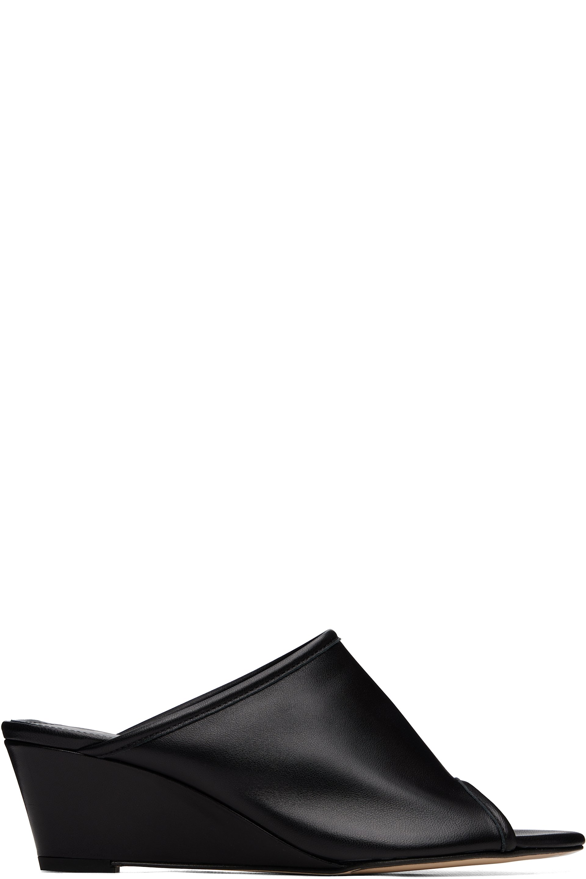 Aeyde - Black Suzanne Wedge Heeled Sandals