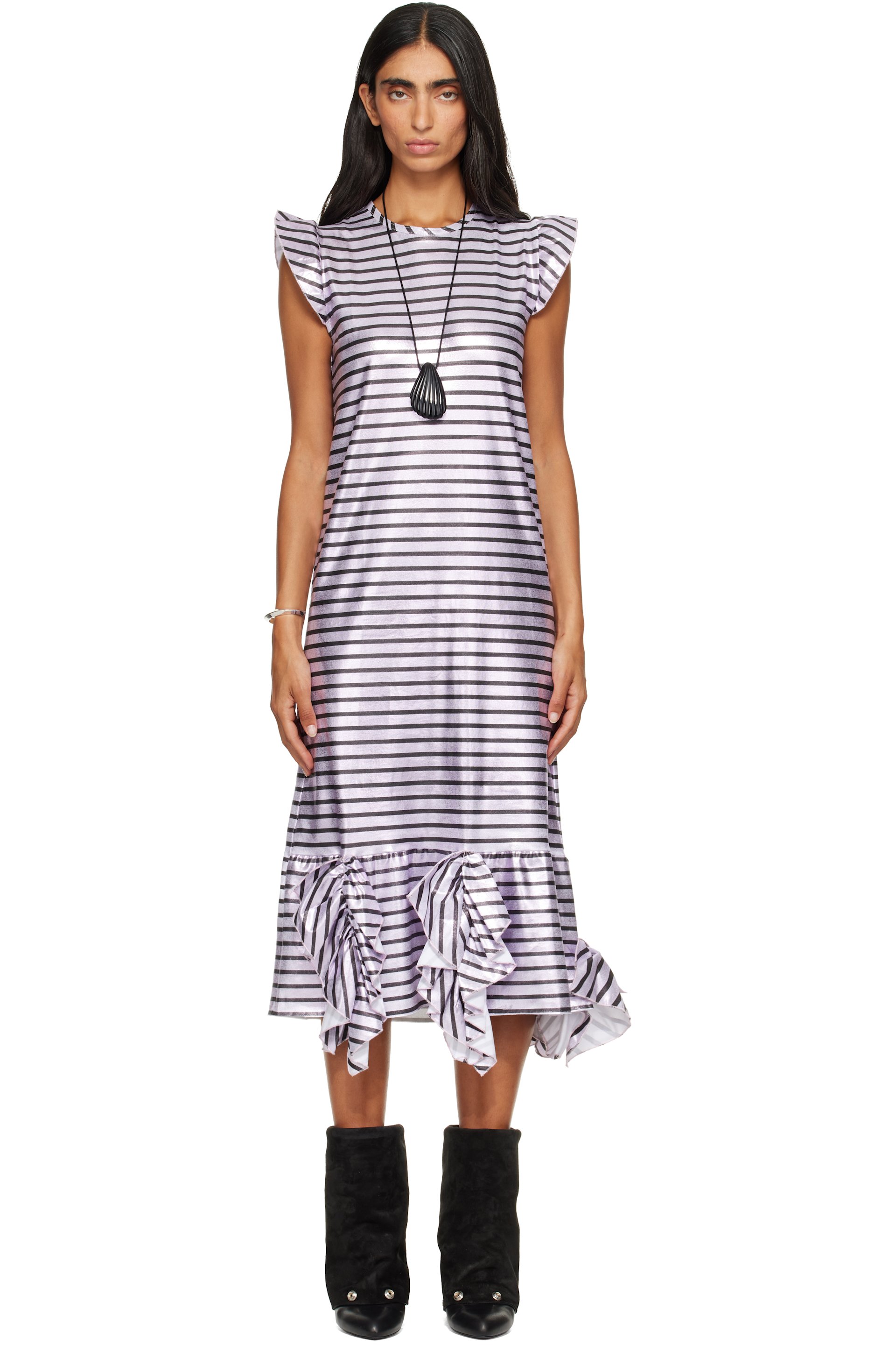 SECONDA - Pink Jazz Midi Dress
