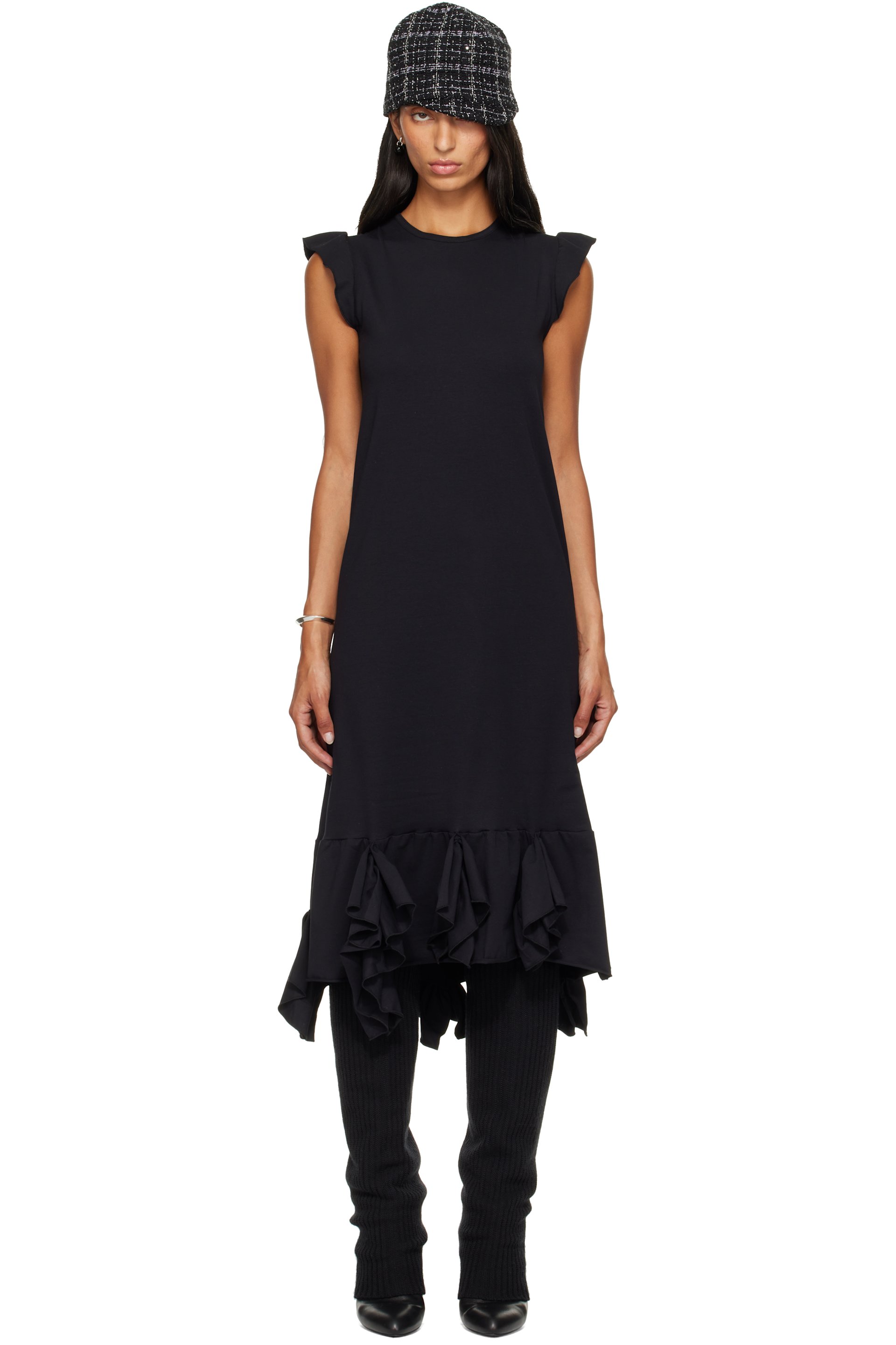 SECONDA - Black Jazz Midi Dress