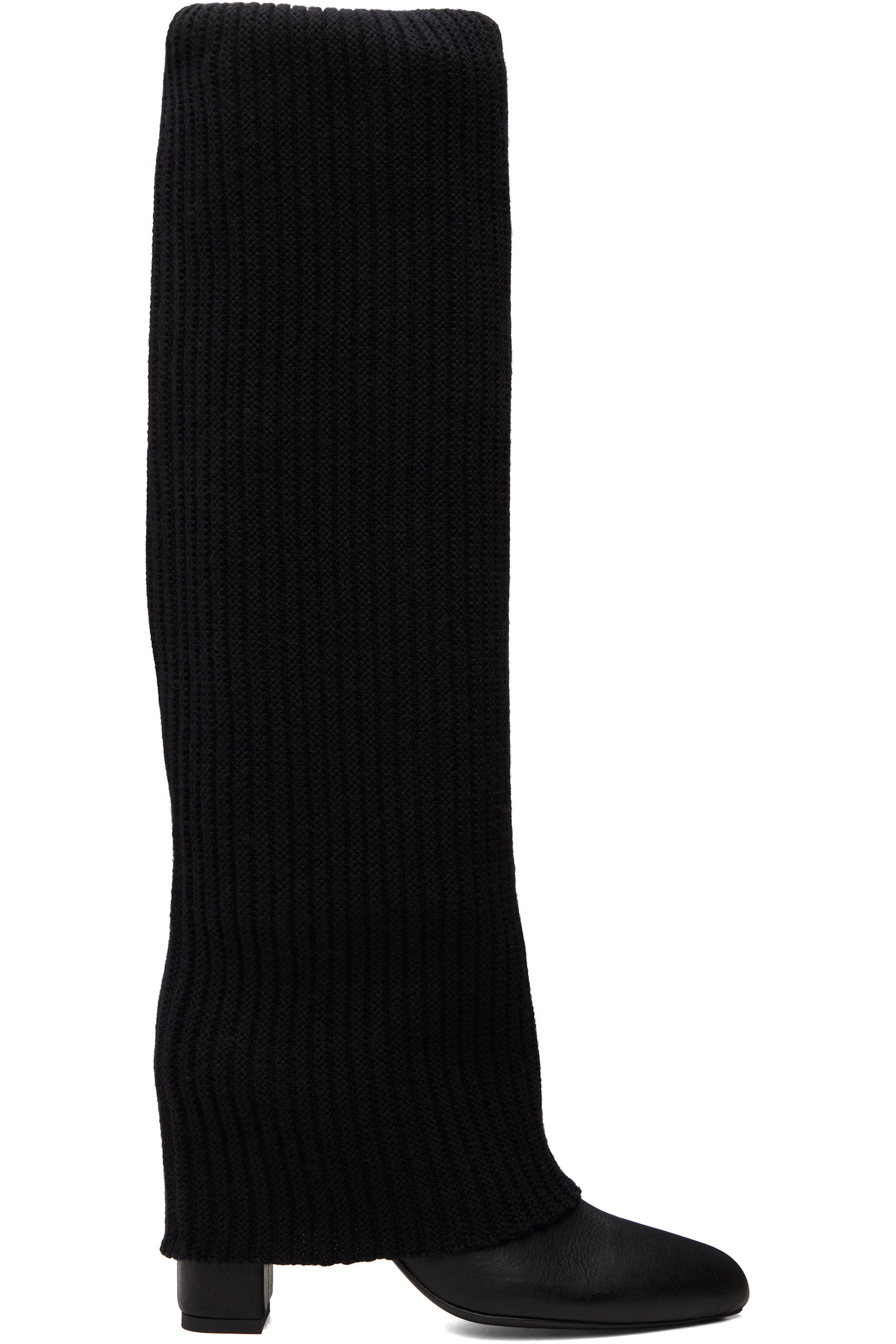 SECONDA - Black Sock Tall Boots