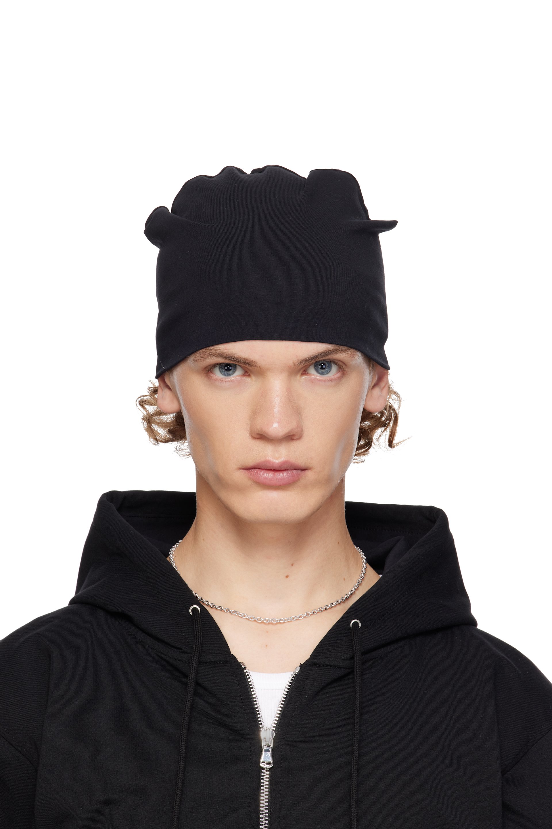 SECONDA - Black Turbo Beanie