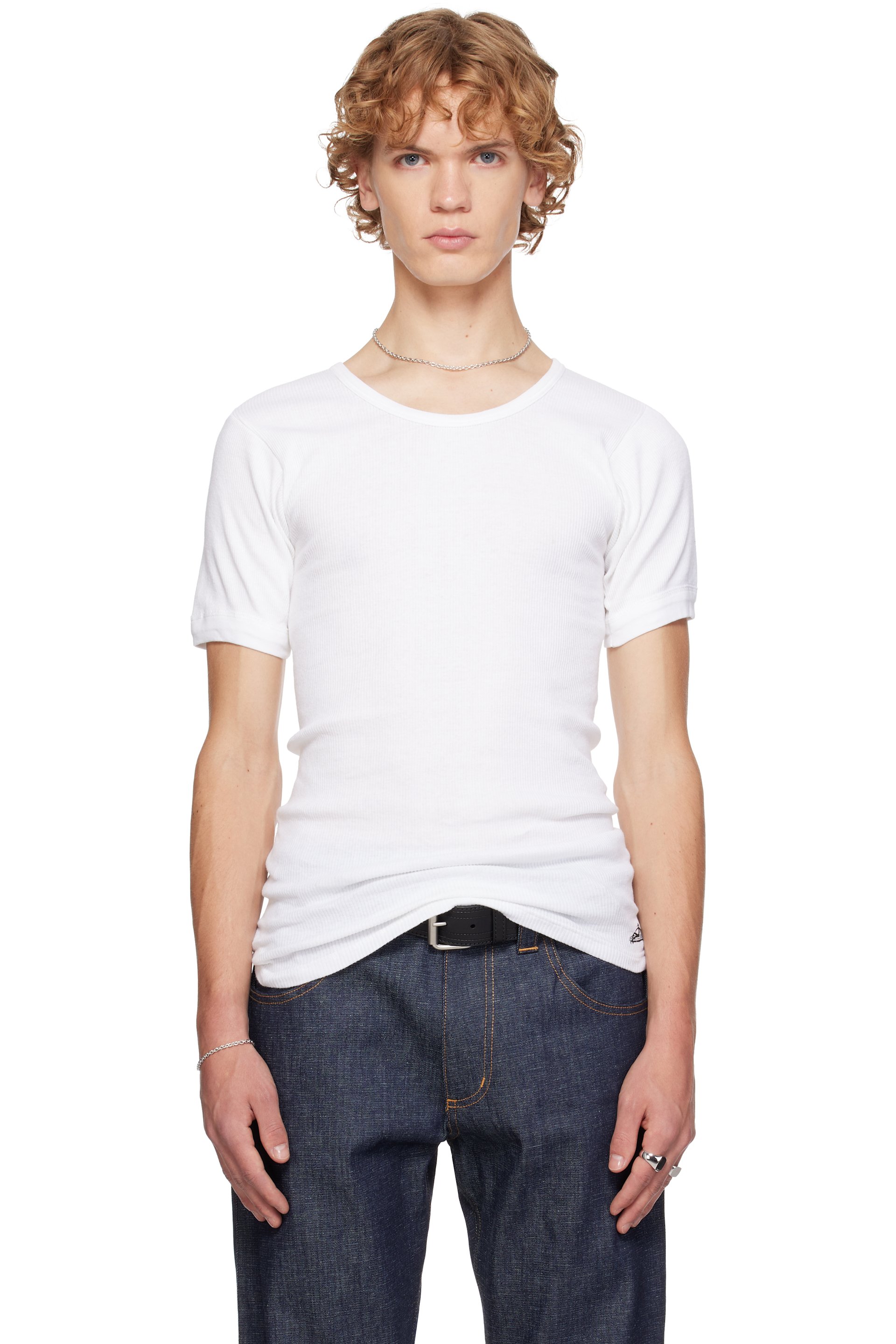 SECONDA - White Logo T-shirt