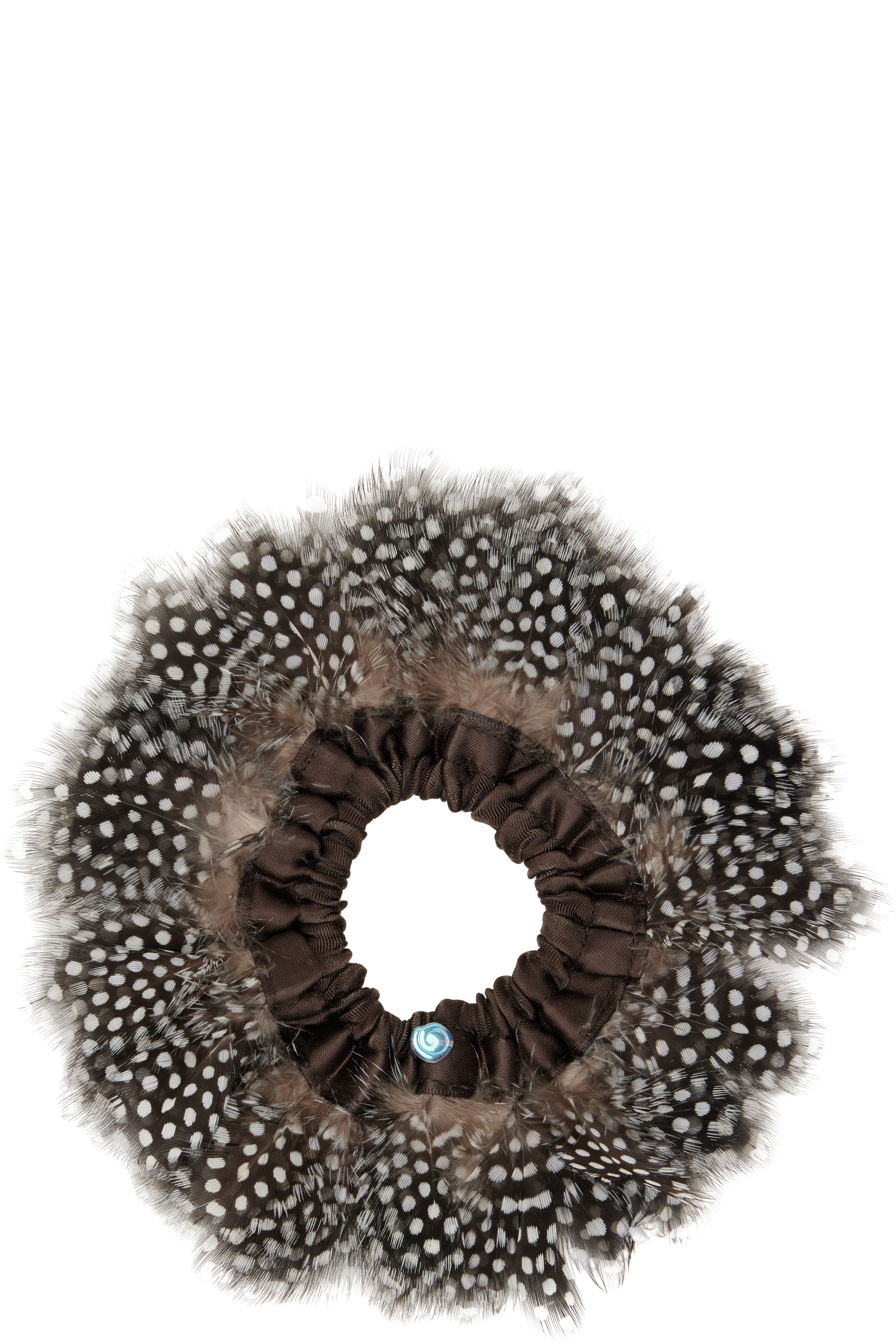 MERRMA - SSENSE Exclusive Brown Feather Scrunchie