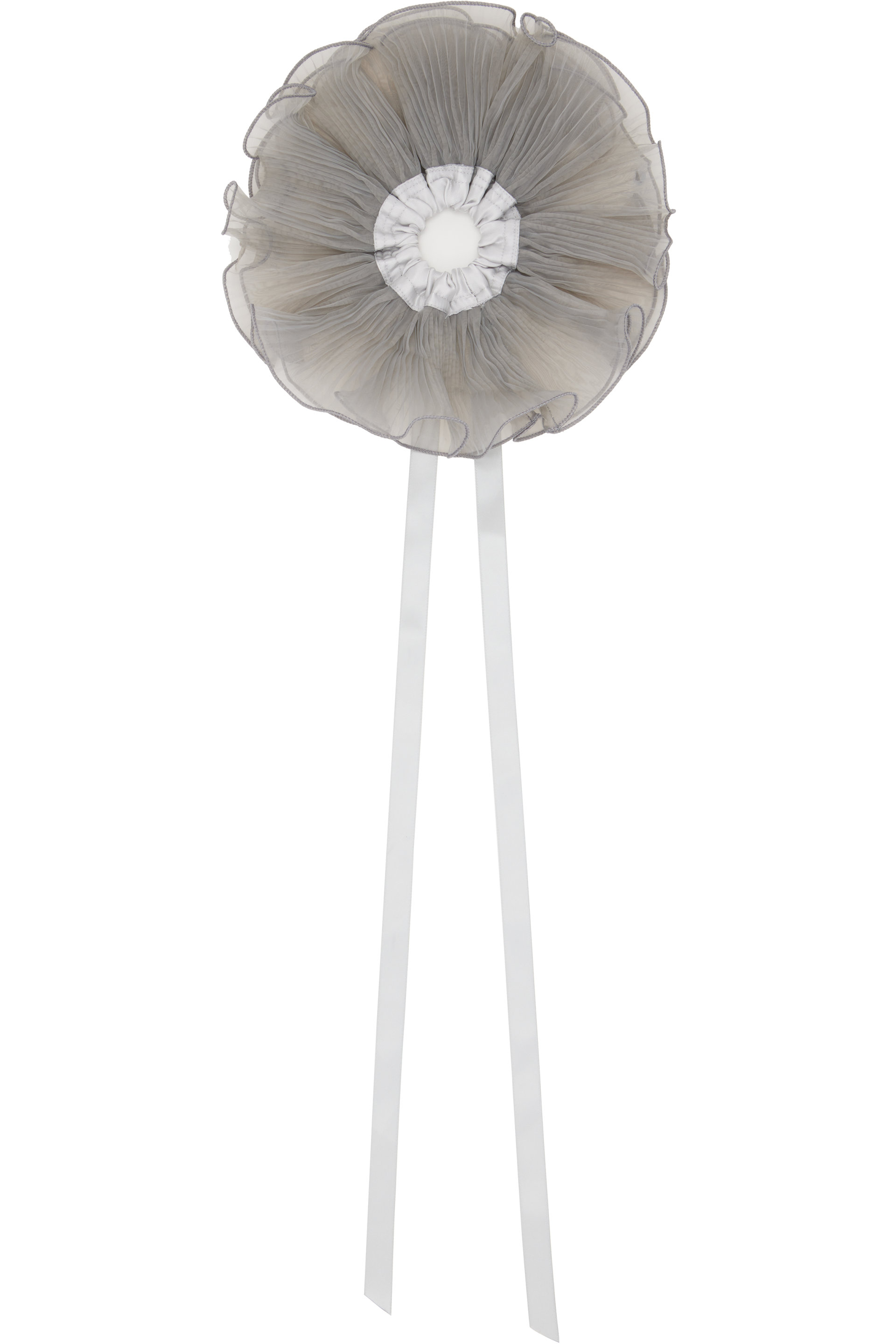 MERRMA - SSENSE Exclusive Gray Orchid Pleated Organza Scrunchie