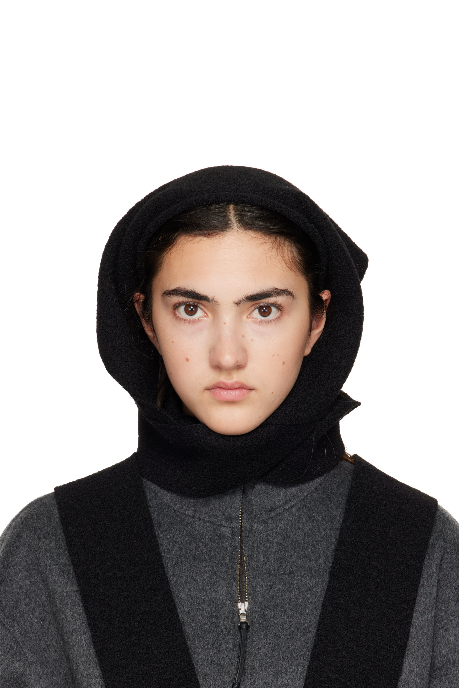 MERRMA - SSENSE Exclusive Black Wool Bandana