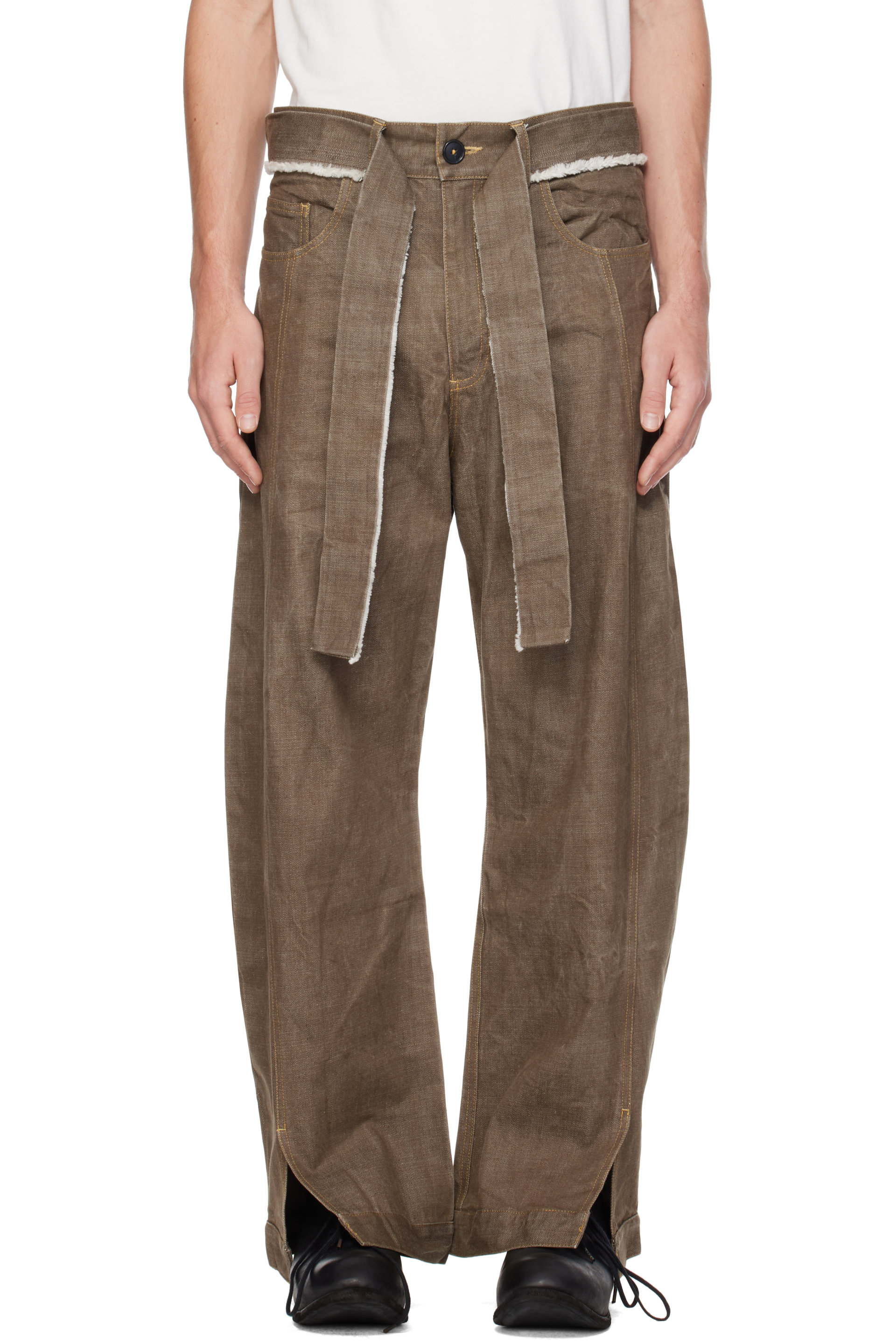 Joone Joonam - Brown Band O-Denim Jeans