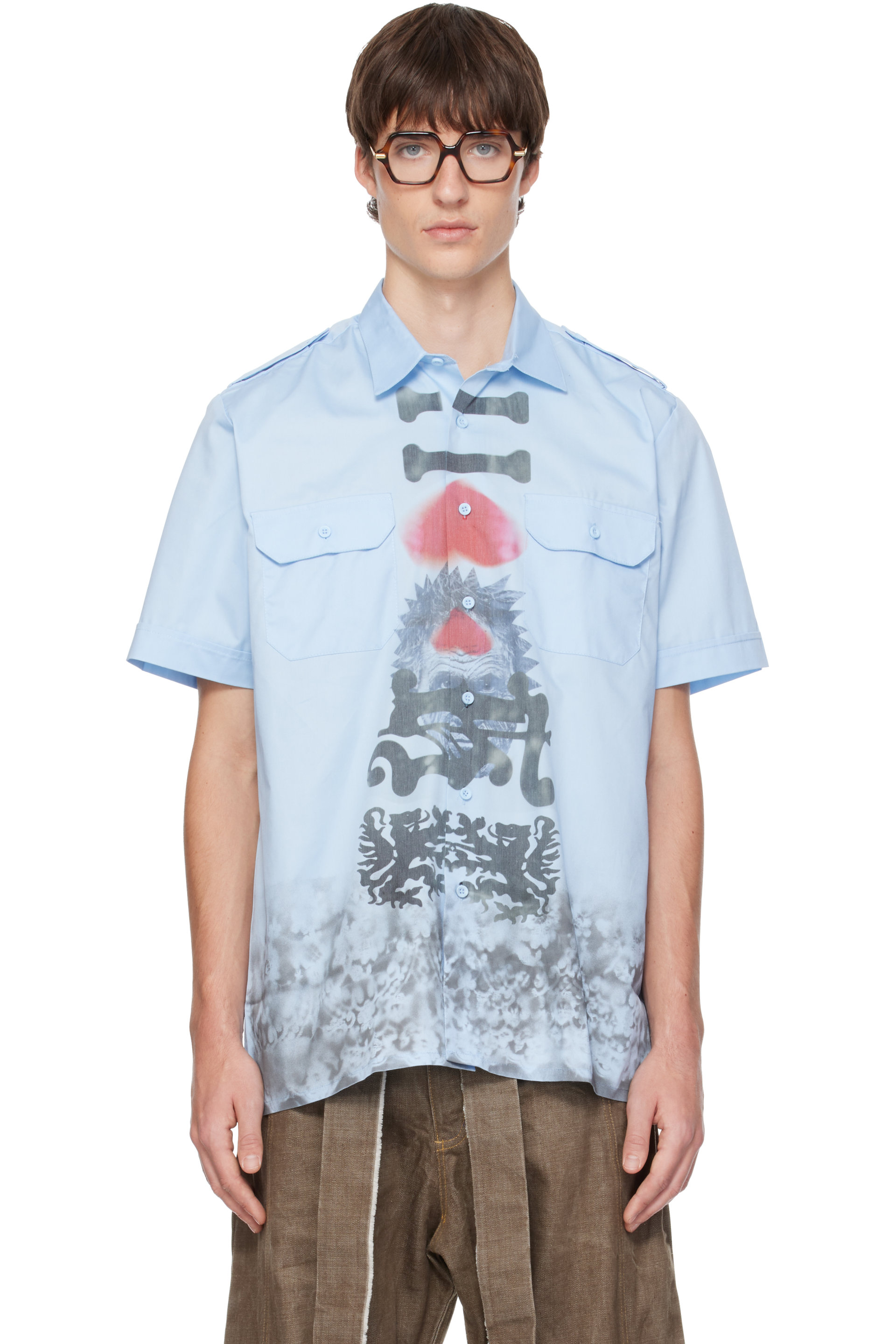 Joone Joonam - Blue Delft Commando Shirt