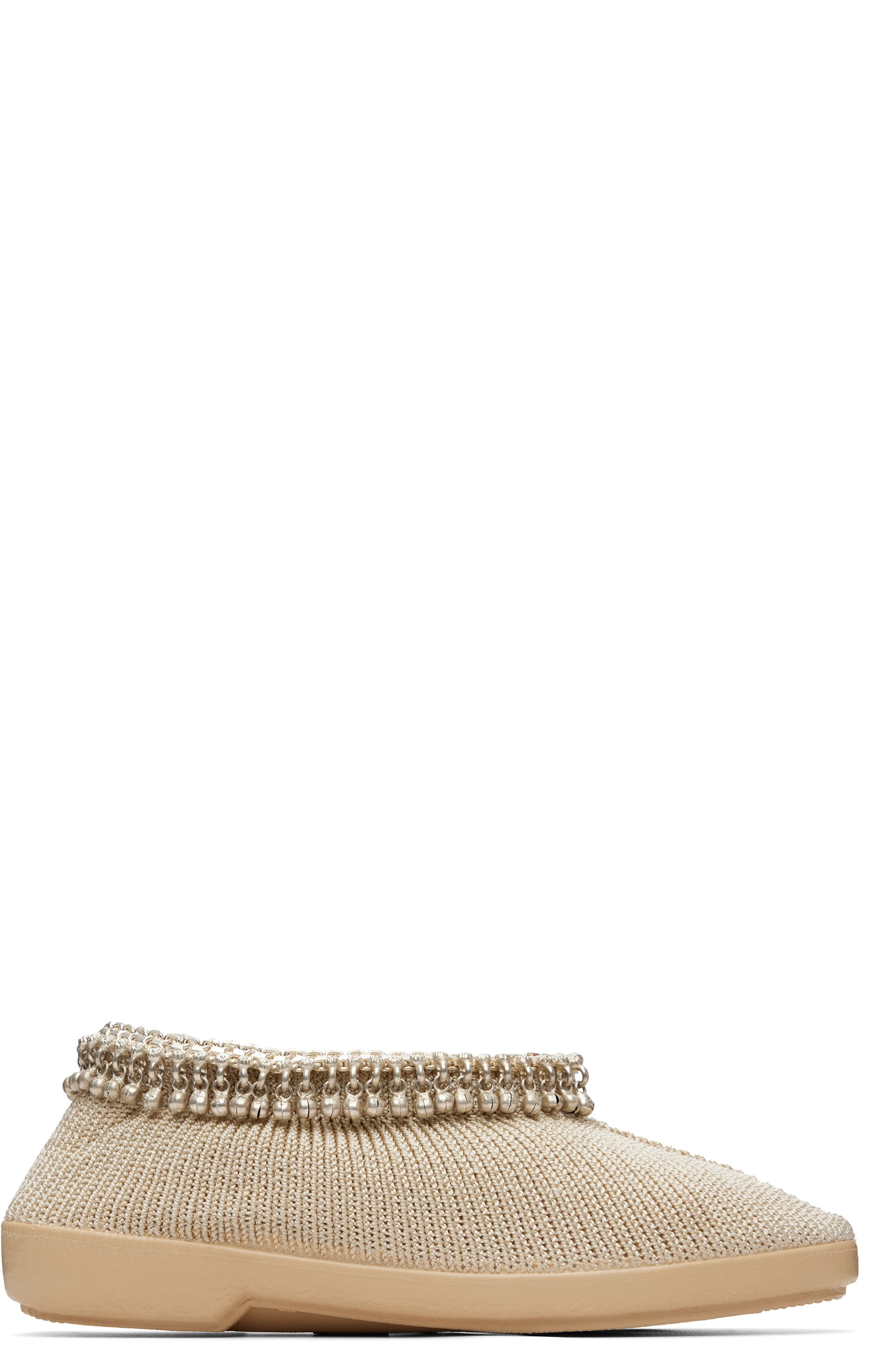 RESCHA - SSENSE Exclusive Beige Jewel Slip-on Loafers