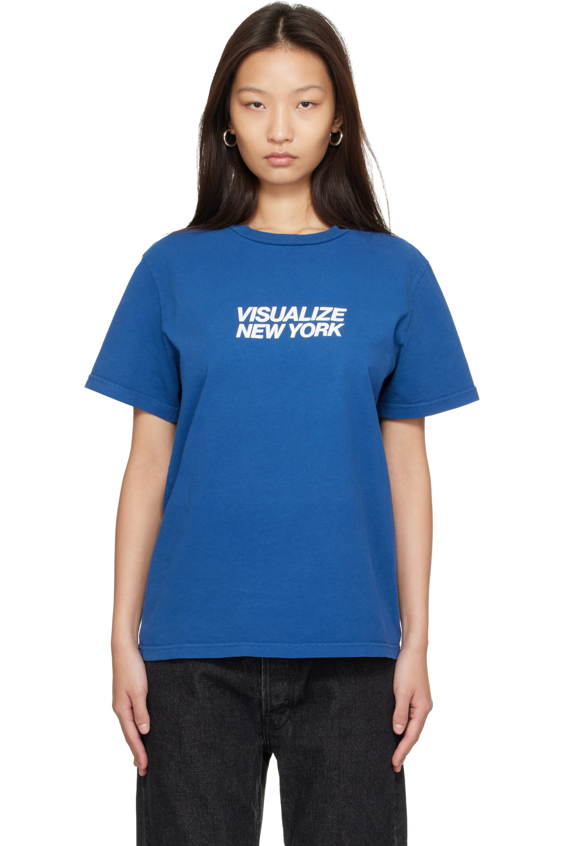 Hanover - Blue 'Visualize New York' Staple T-shirt