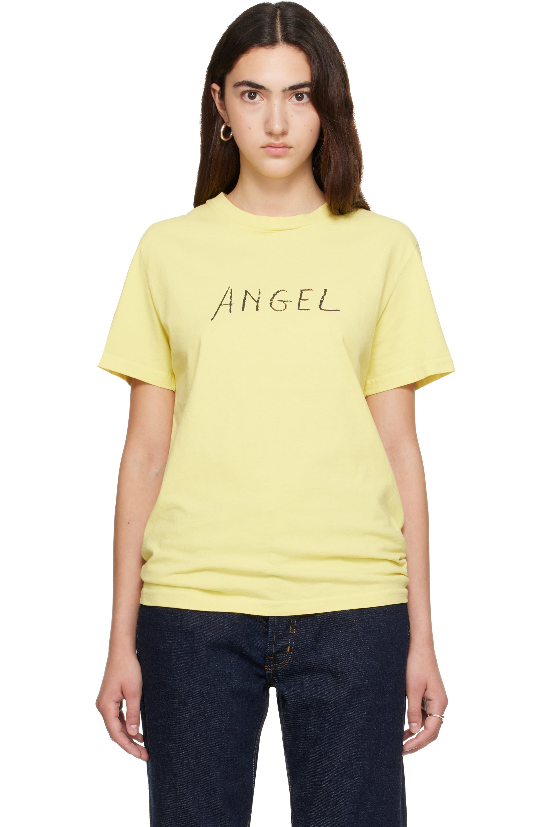 Hanover - SSENSE限定 イエロー 'Angel' Tシャツ