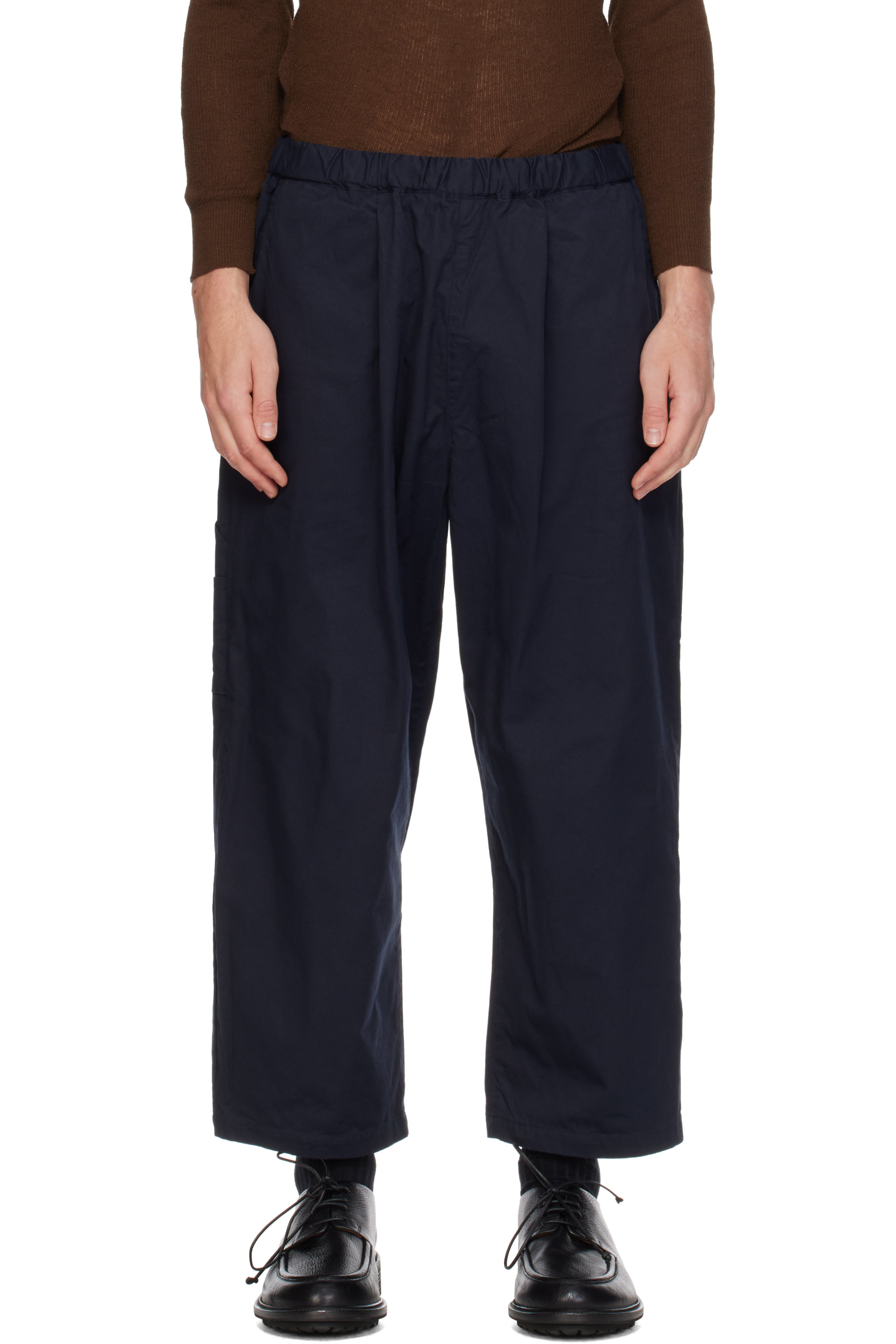 Ordinary Fits - Navy Chino Painter Easy Trousers