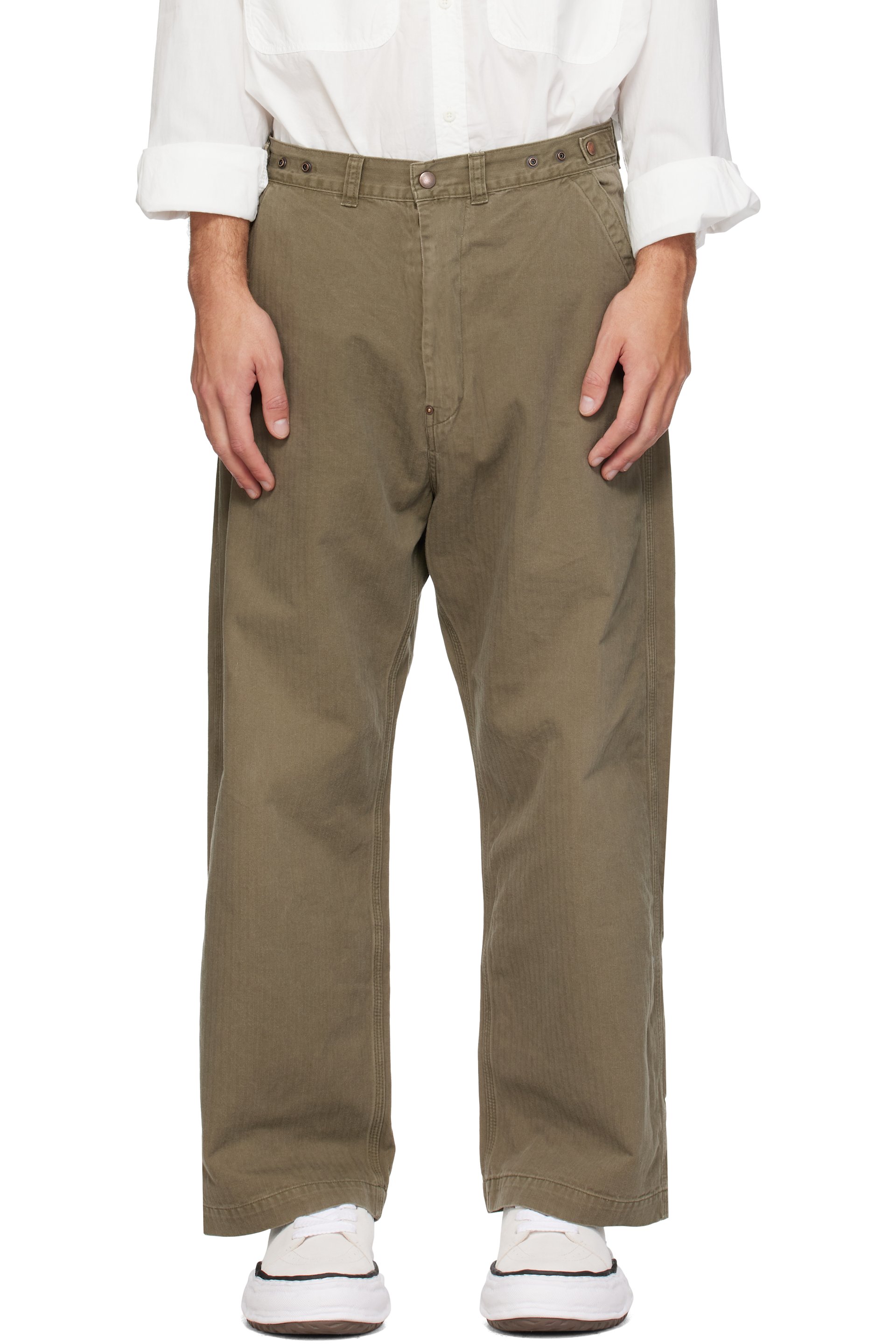 Ordinary Fits - Khaki Bell Trousers
