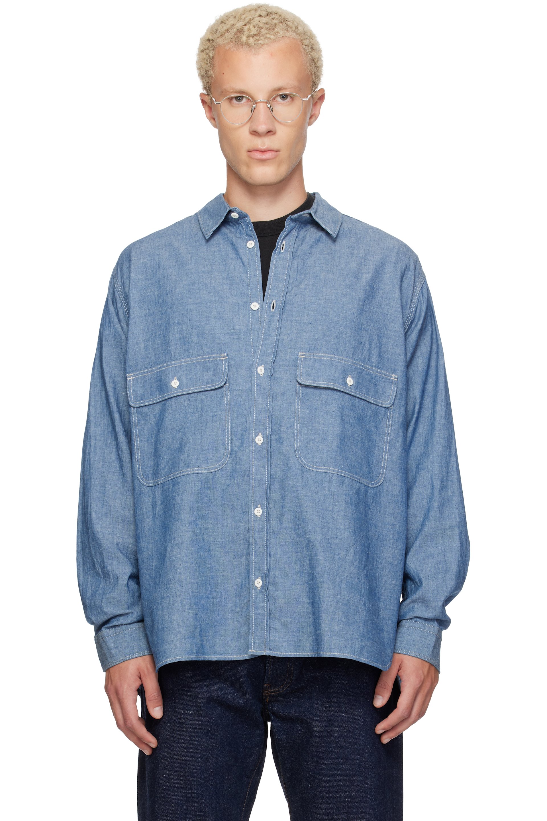 Ordinary Fits - Blue Basic Work Shirt