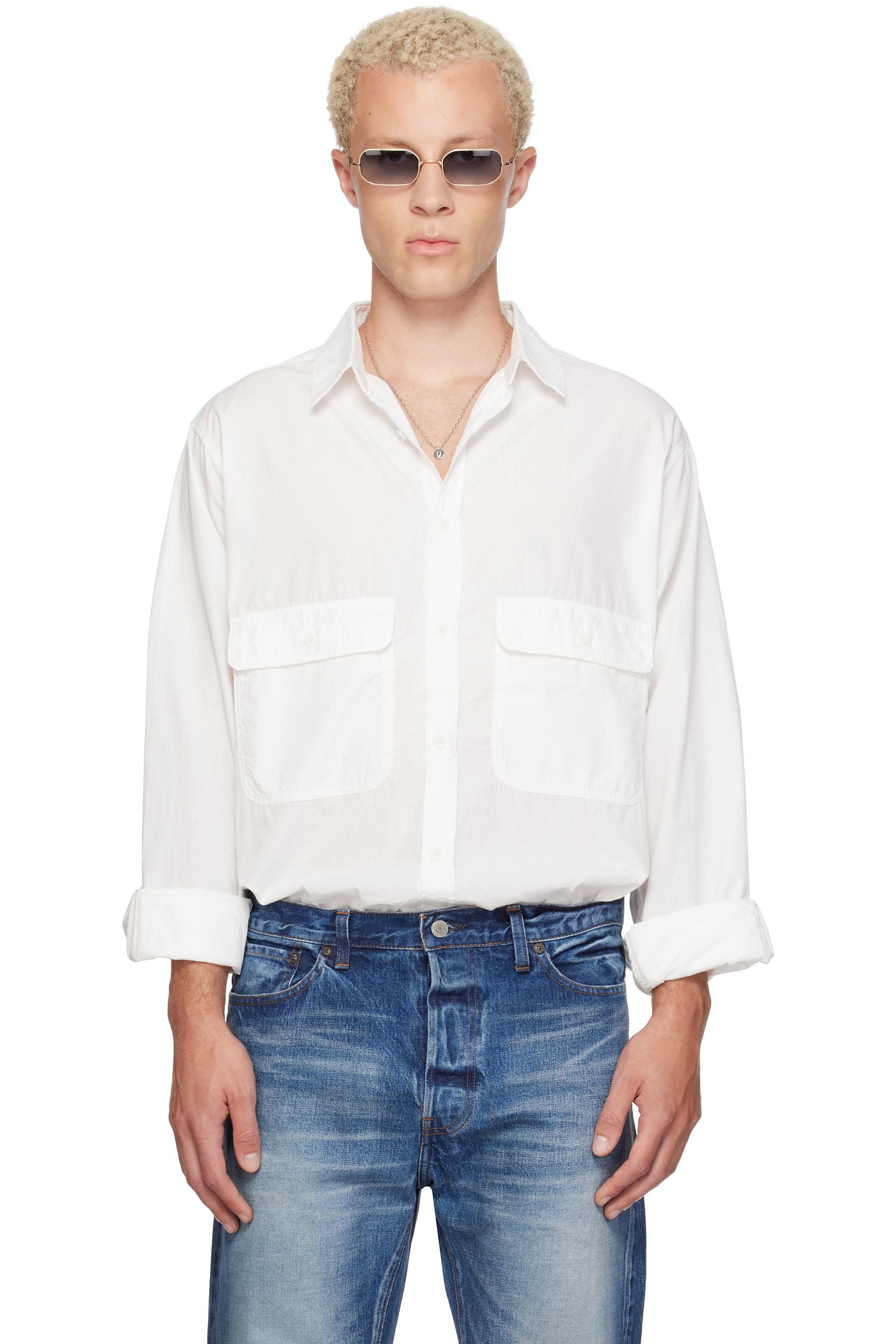 Ordinary Fits - White Basic Work Shirt