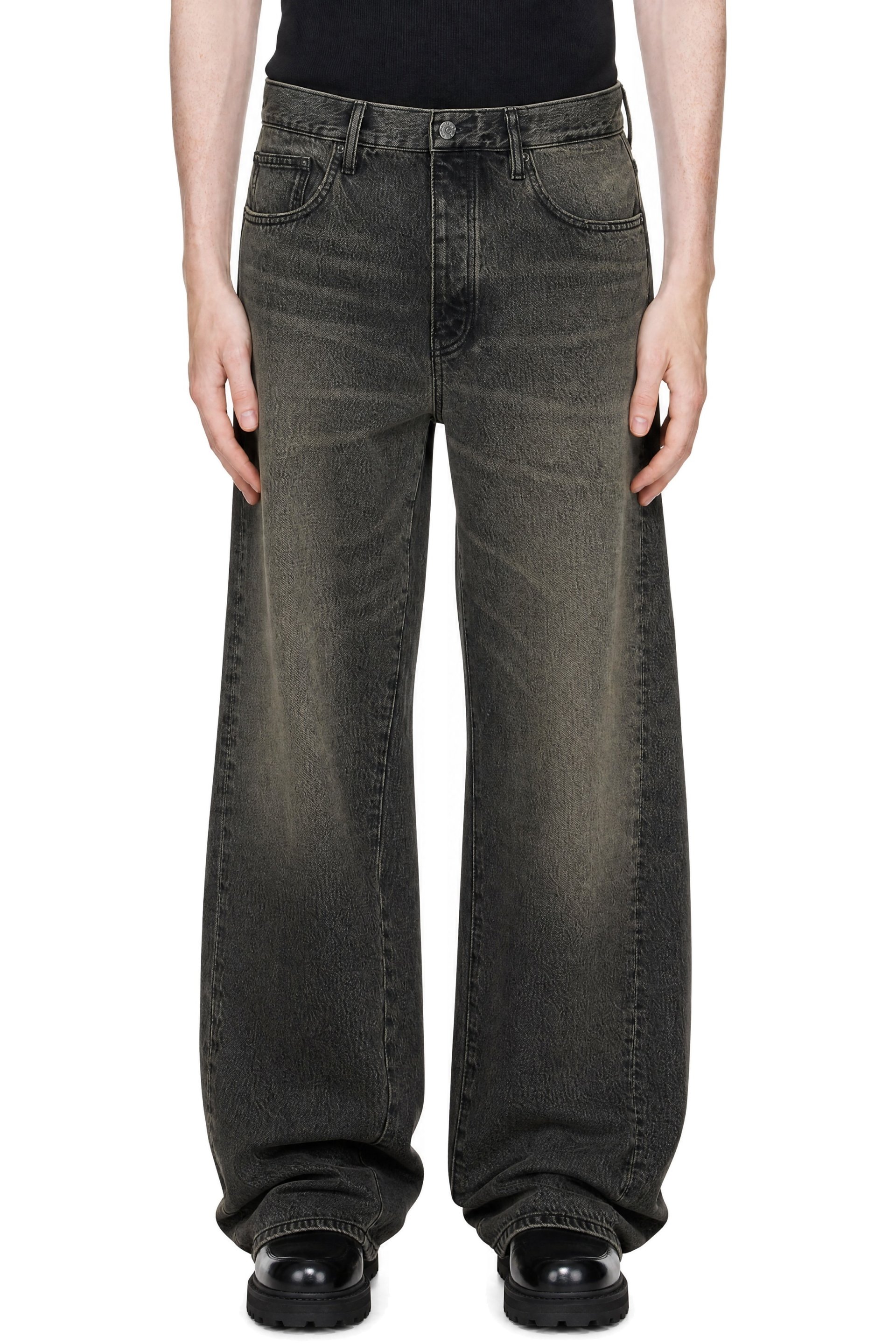 Sunflower - Black Wide Twist Jeans