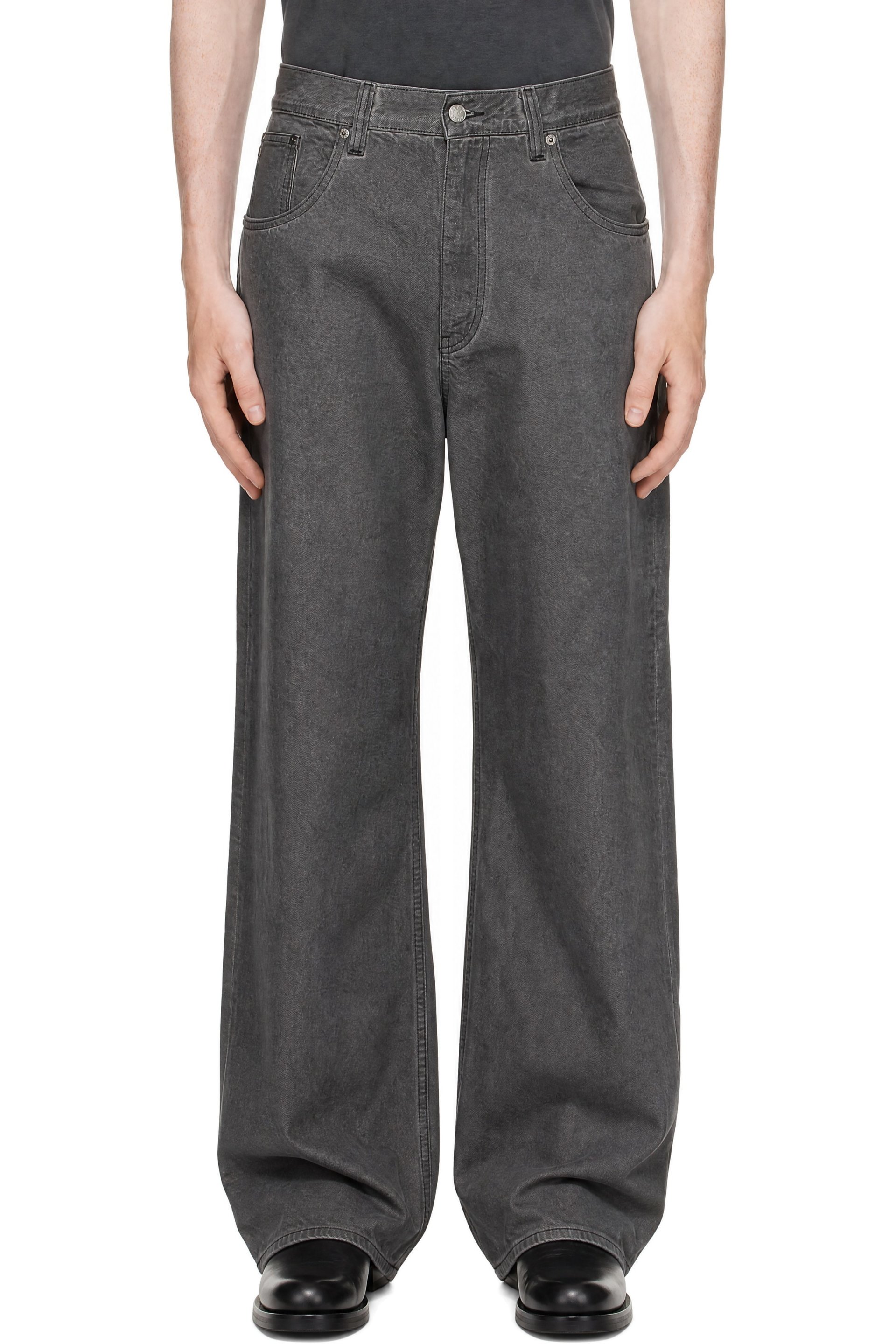 Sunflower - Gray Super Wide Jeans