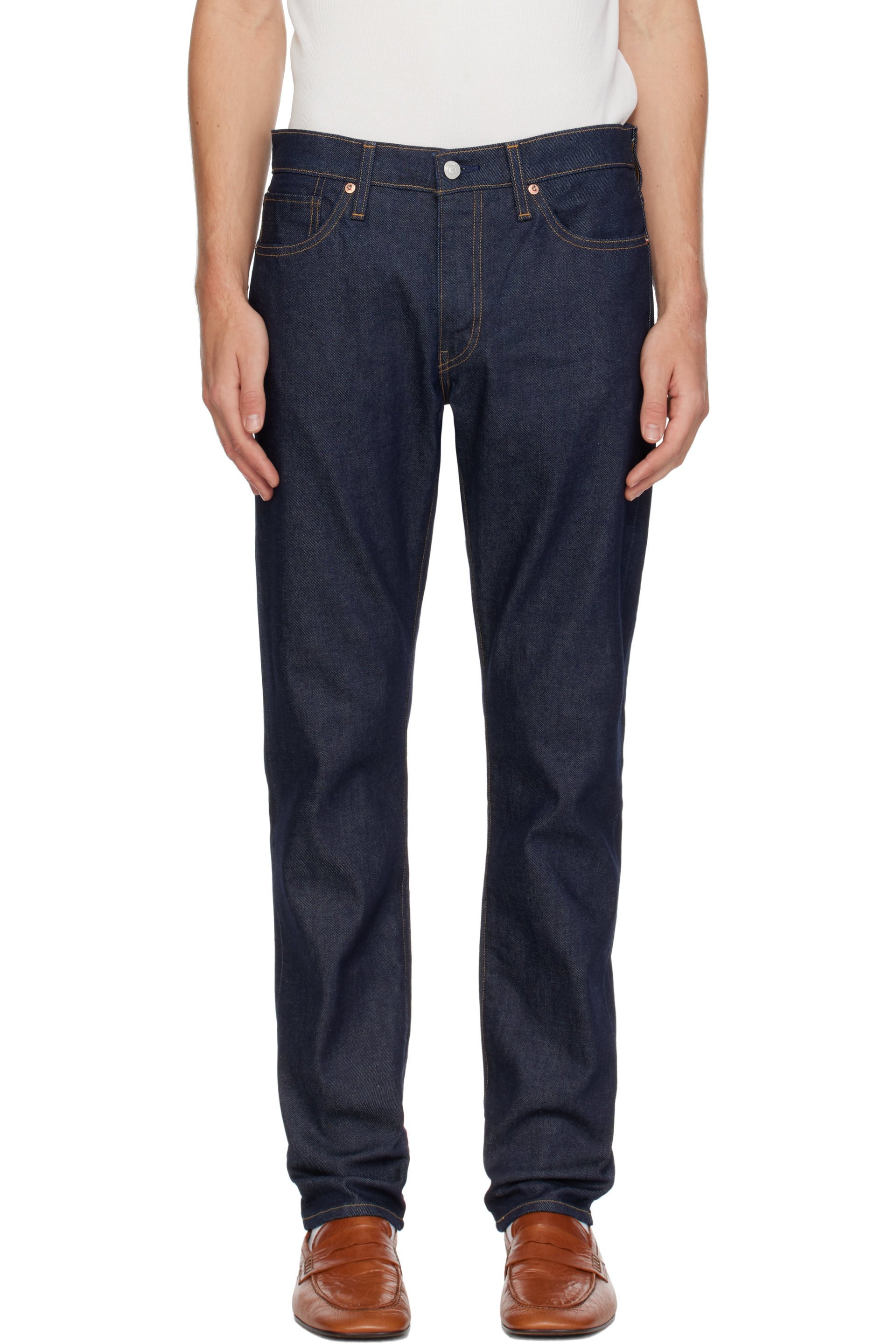 Levi's Blue Tab - Navy 511 Slim Selvedge Jeans