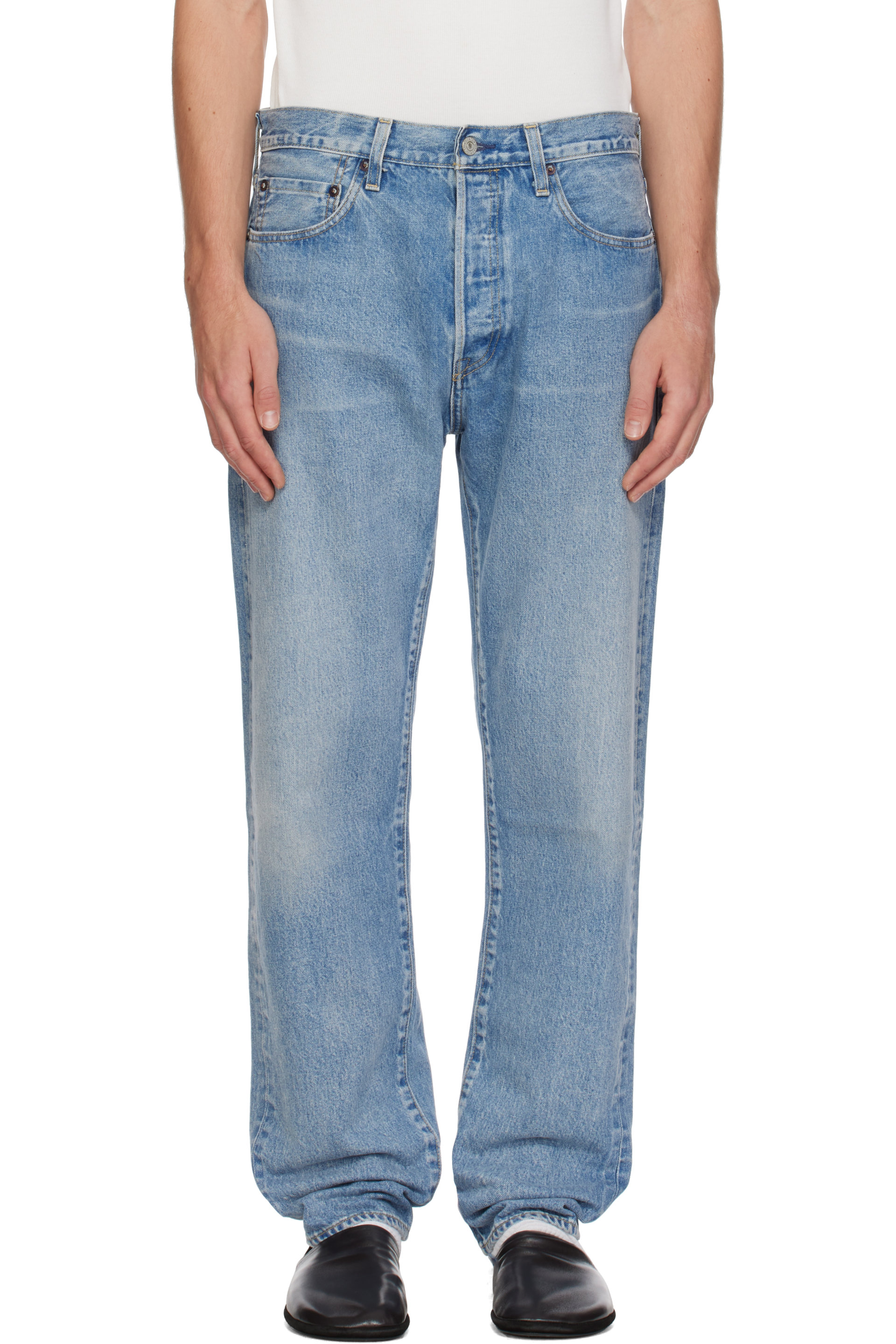 Levi's Blue Tab - Blue 1980s 501 Original Selvedge Jeans