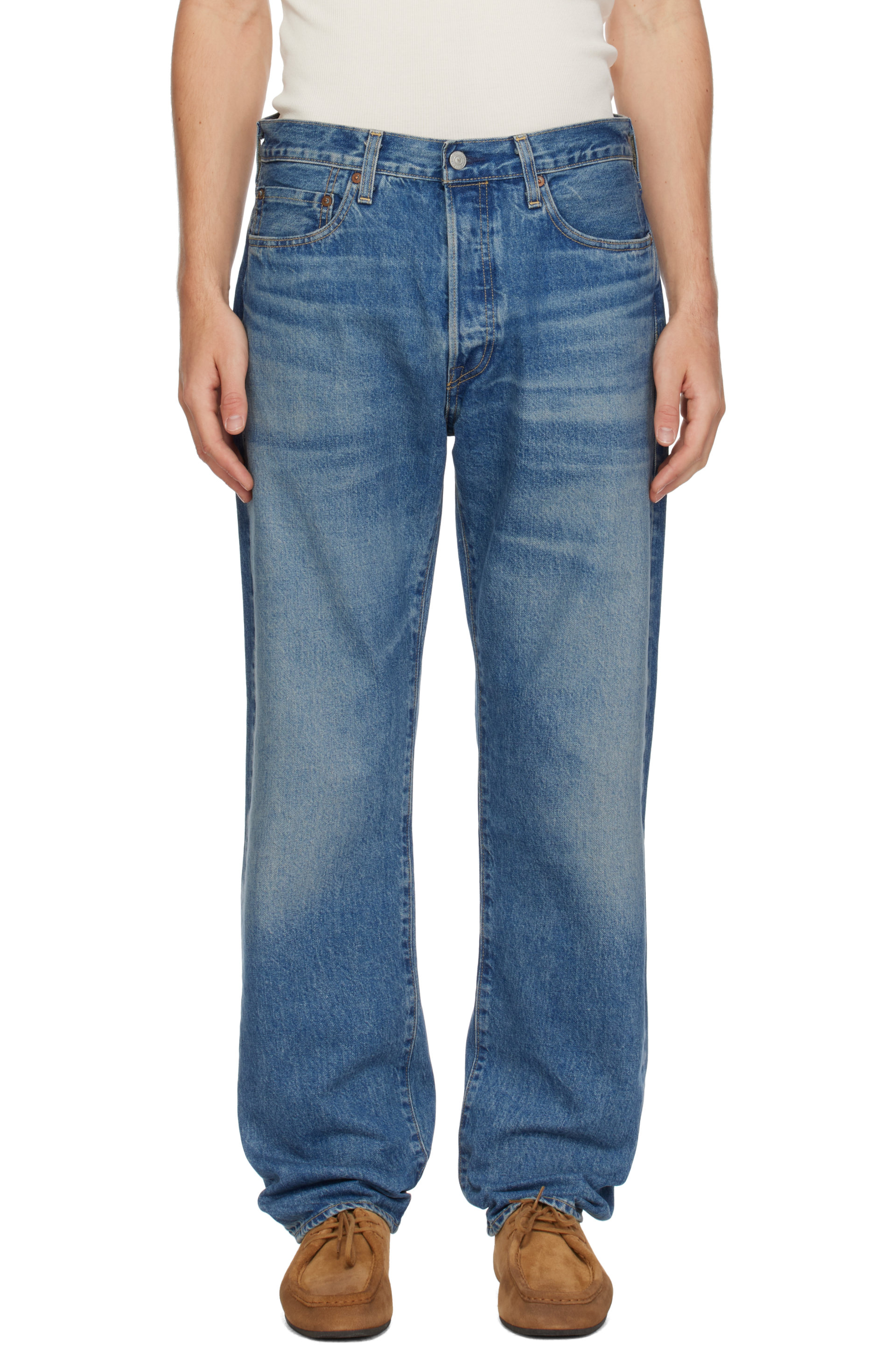 Levi's Blue Tab - Blue 1980s 501 Original Selvedge Jeans
